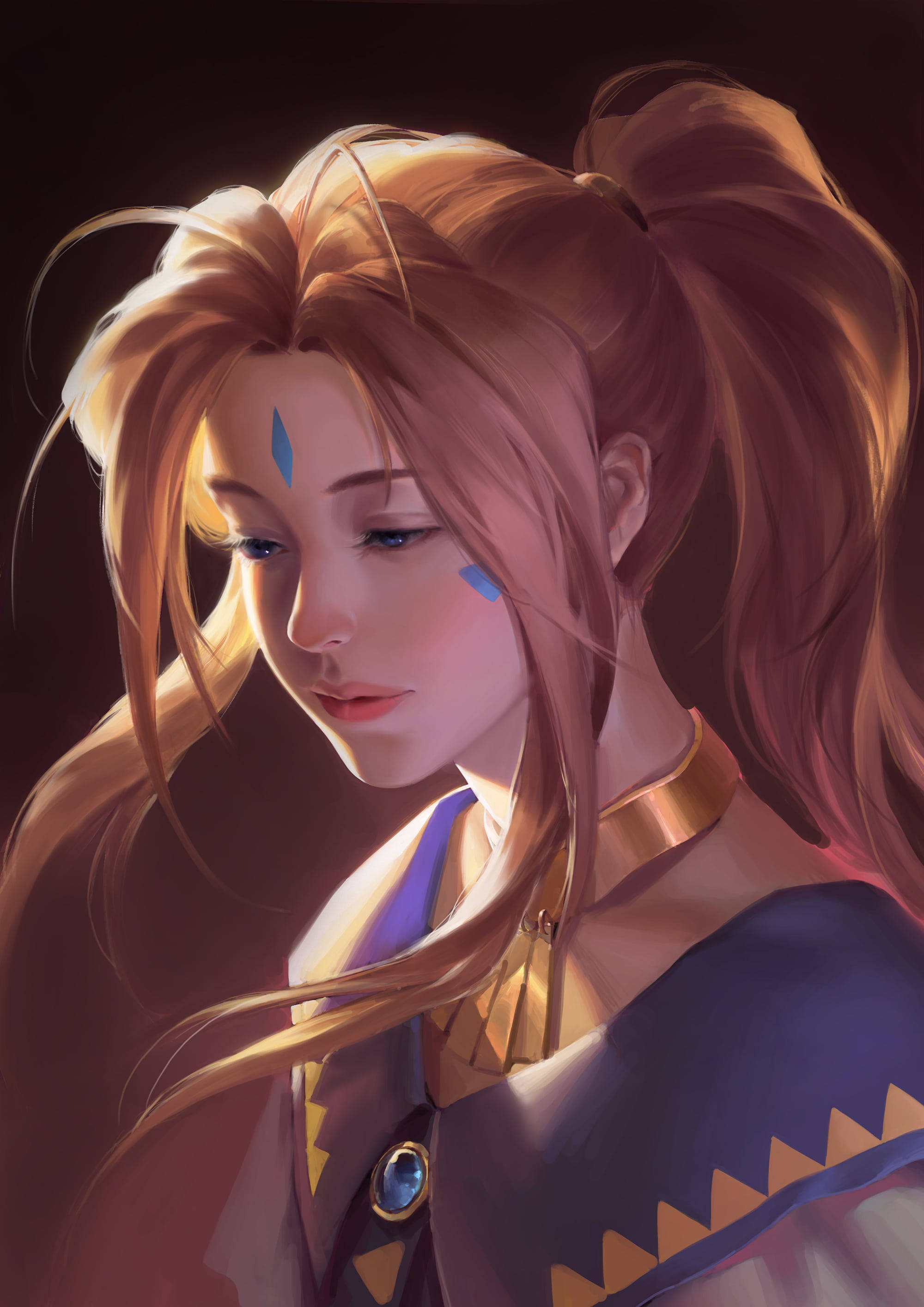 Ah My Goddess, Belldandy, golden hair, 2K Phone Wallpaper