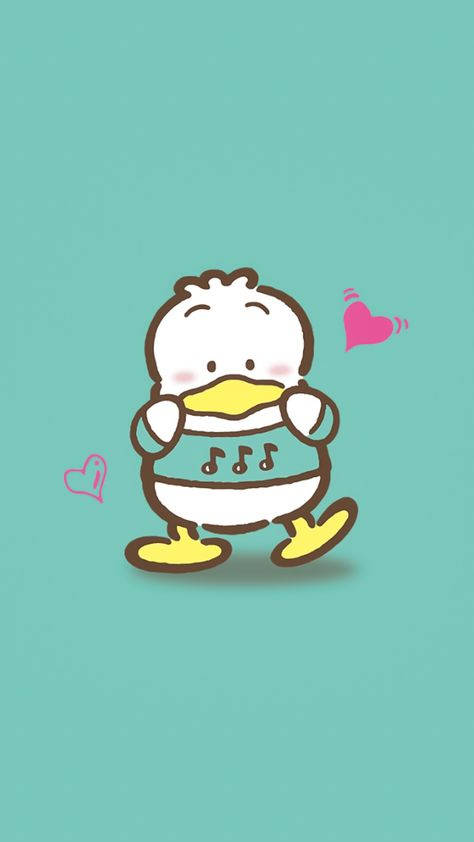 Ahiru no pekkle, mint green, teal sweater, SD Phone Wallpaper