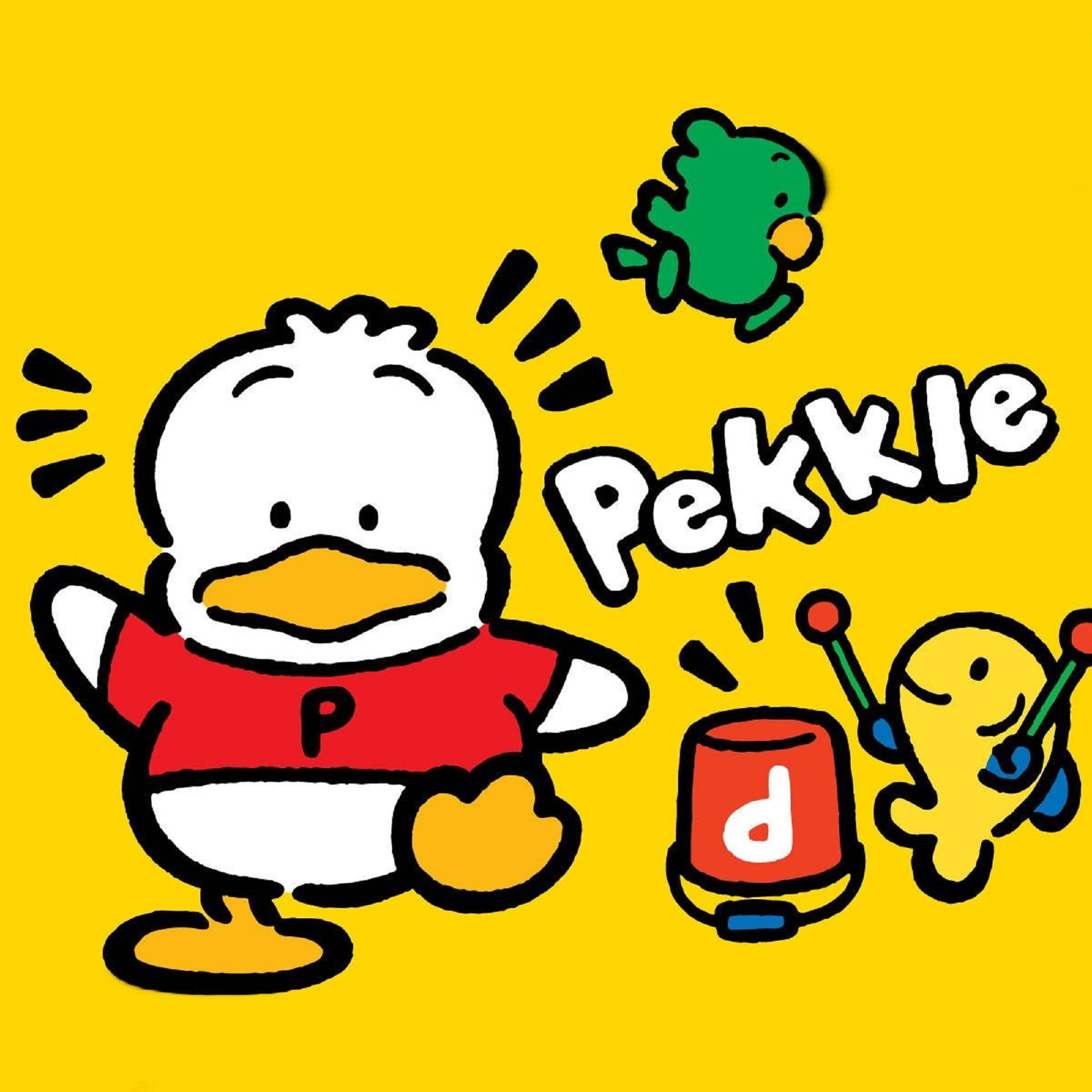 Ahiru no pekkle, red shirt, green bird, Full HD Desktop Wallpaper