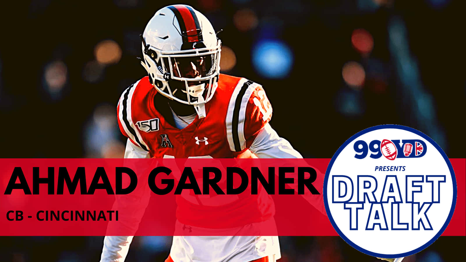 Ahmad Gardner, 99 Yards Draft, red and white gear, HD Desktop Wallpaper