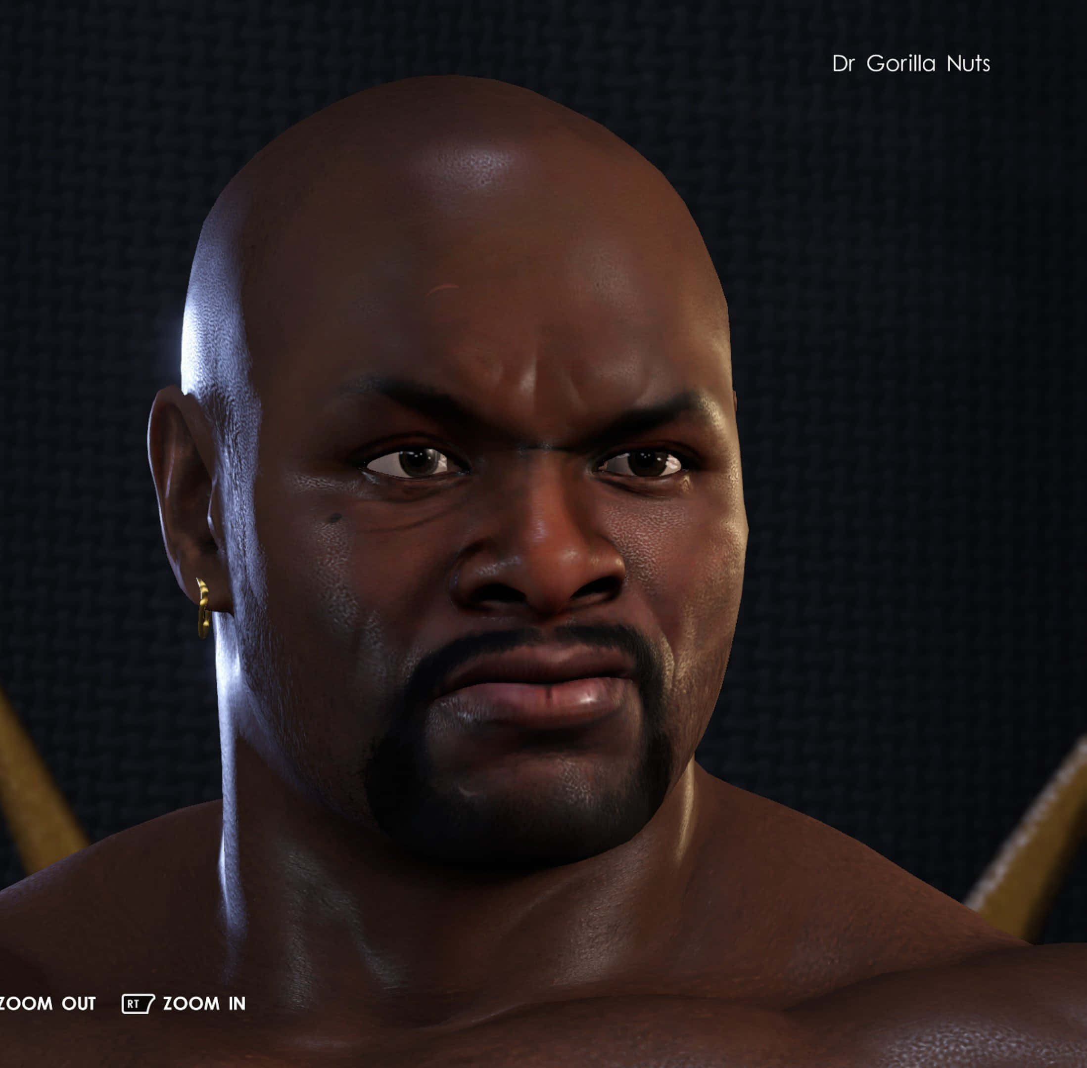Ahmed Johnson, bald muscular man, goatee, Full HD Desktop Wallpaper