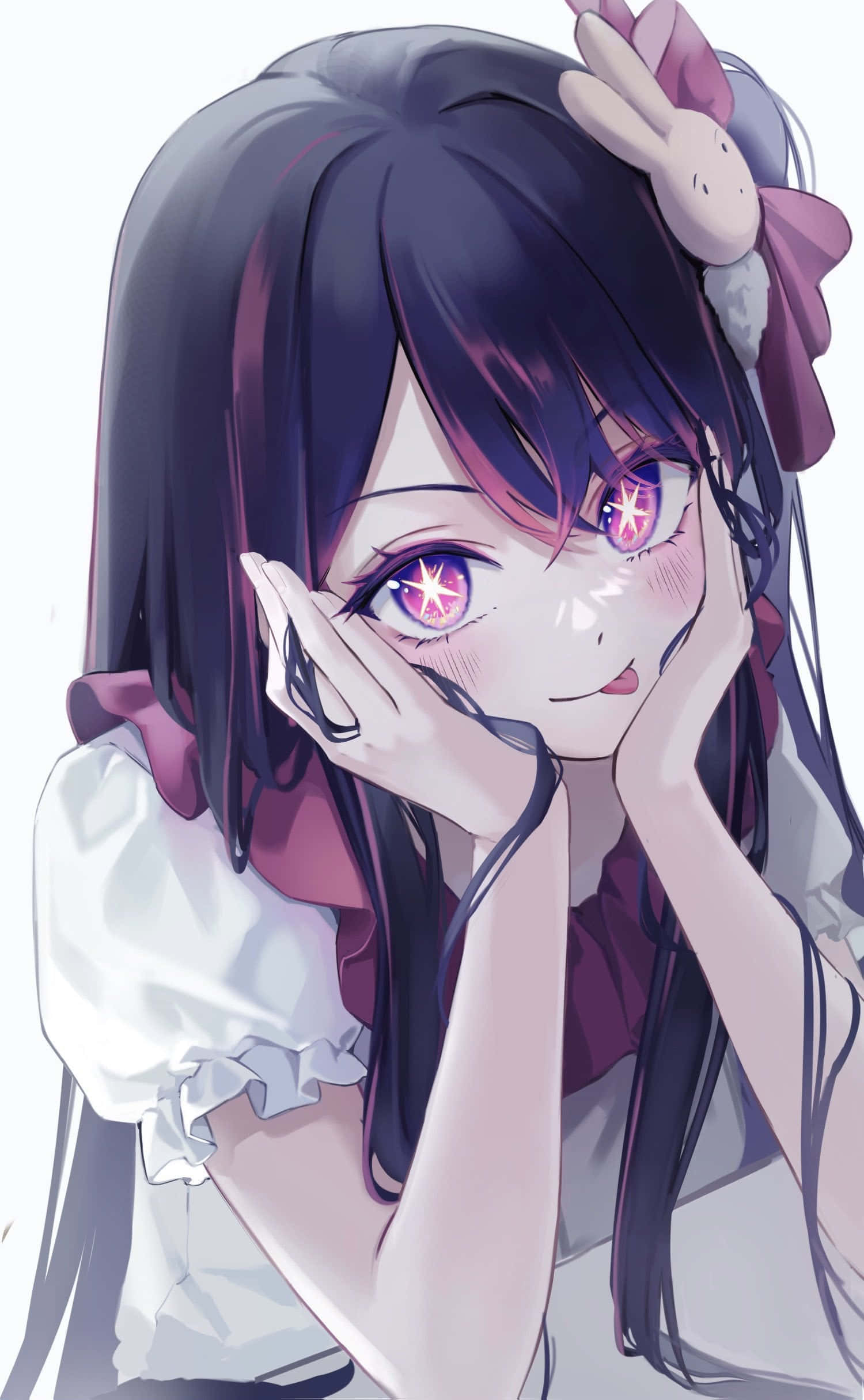 AI Hoshino, anime girl, dark hair, Full HD Phone Wallpaper