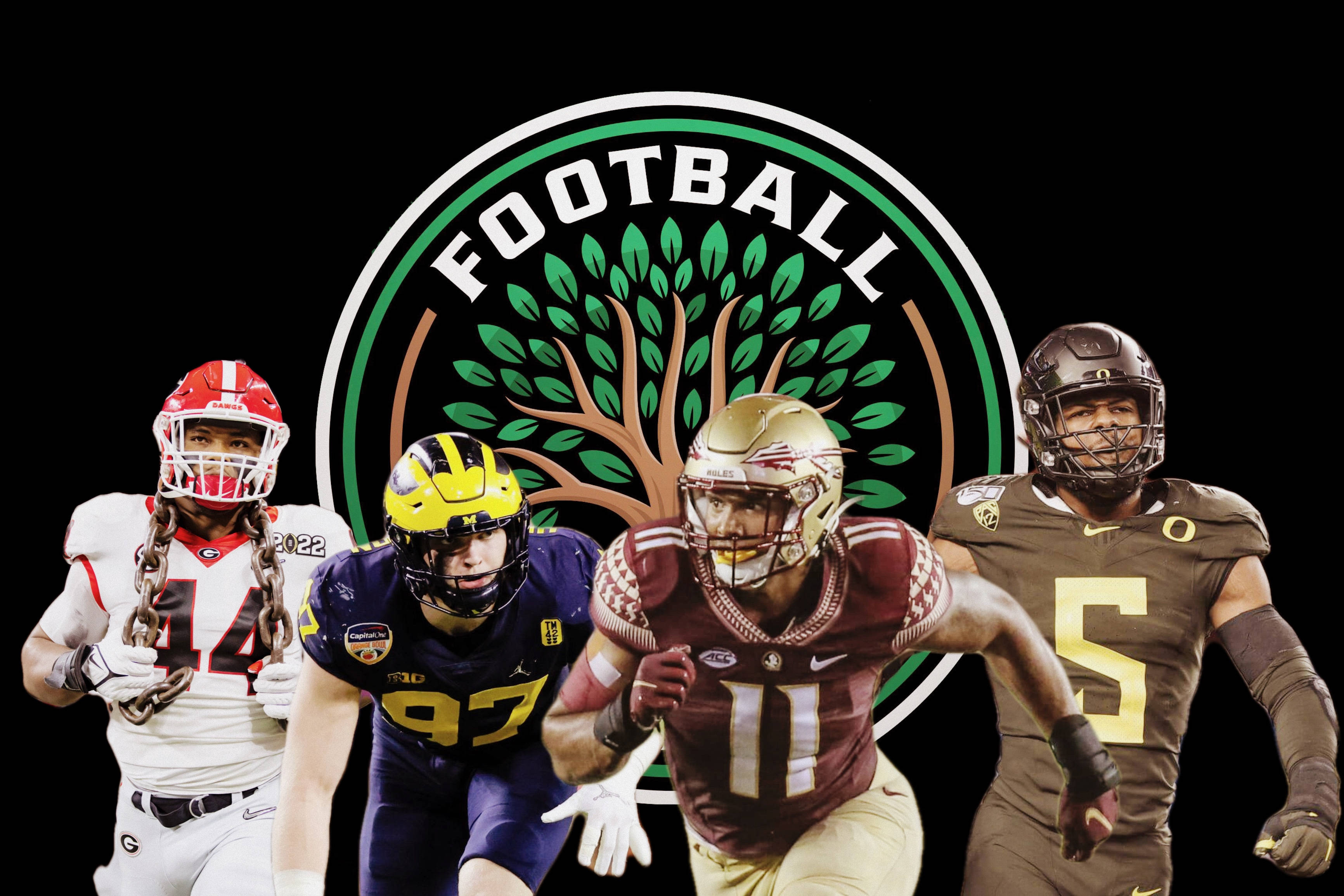 Aidan Hutchinson, NFL college football, all america team, 2K Desktop Wallpaper