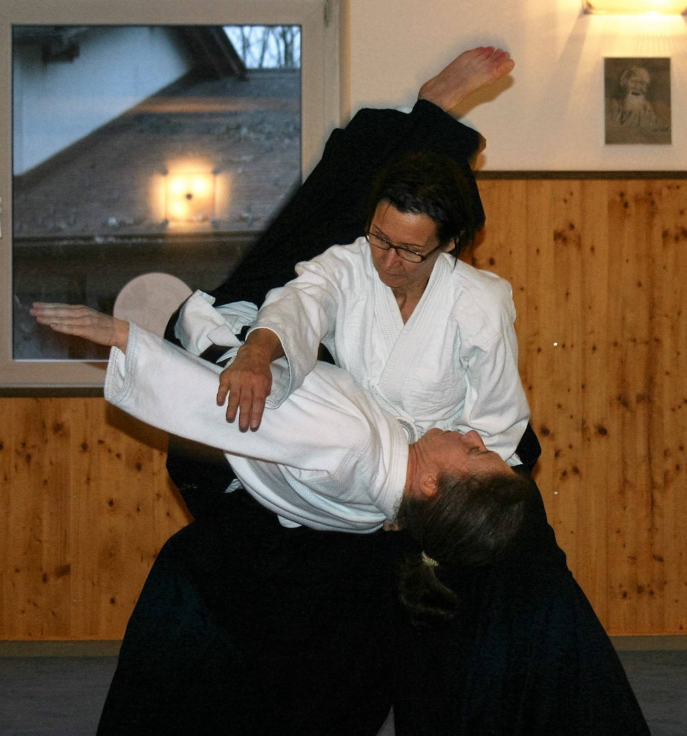 aikidoka, koshi nage, gi, HD Phone Wallpaper