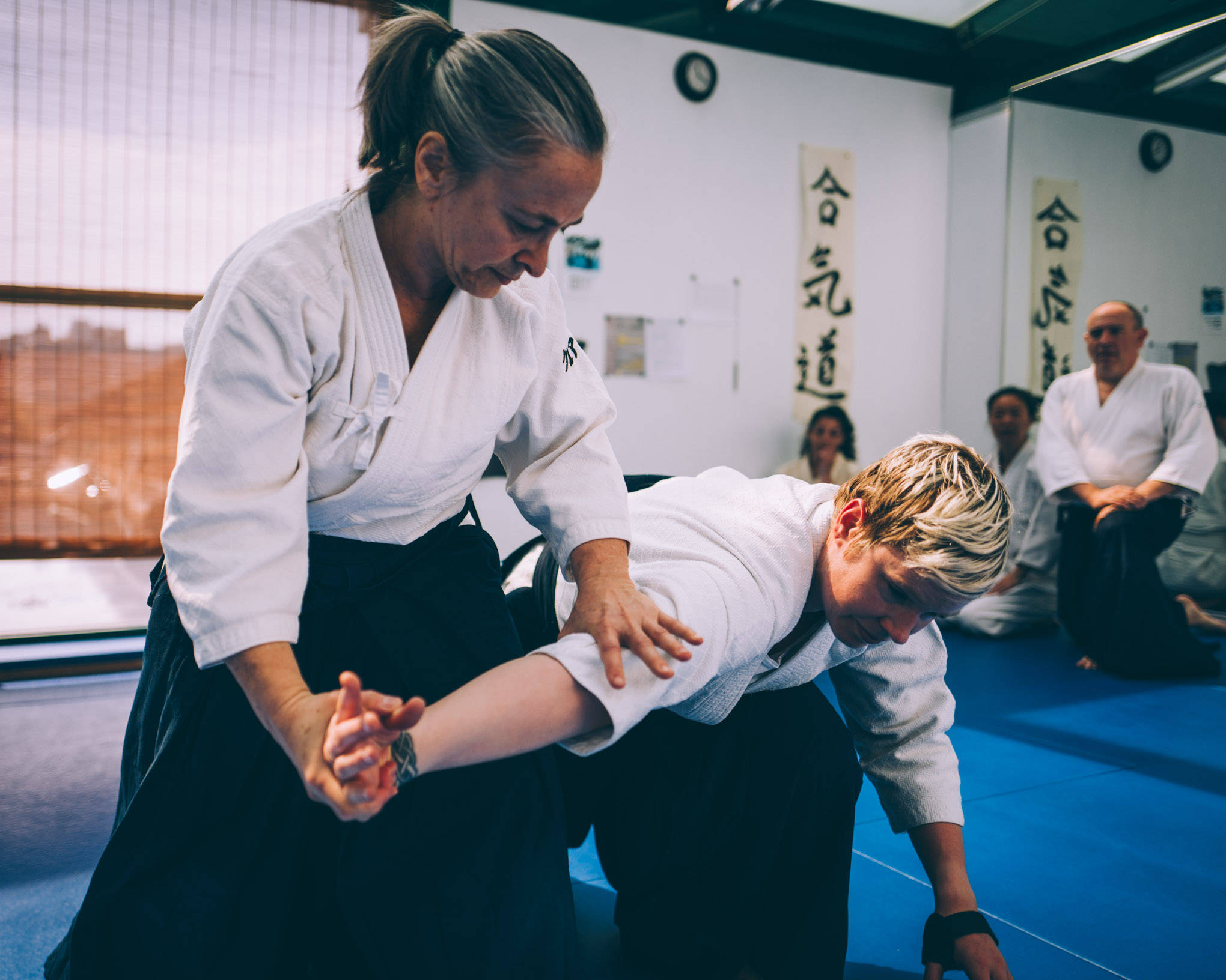 Aikido, nikyo aikido technique, dojo, Full HD Desktop Wallpaper