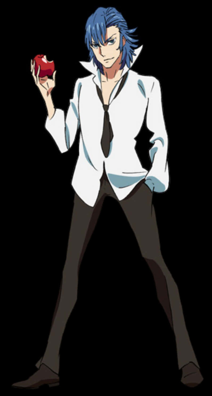 Aikuro Mikisugi, blue-haired anime man, white shirt, HD Phone Wallpaper