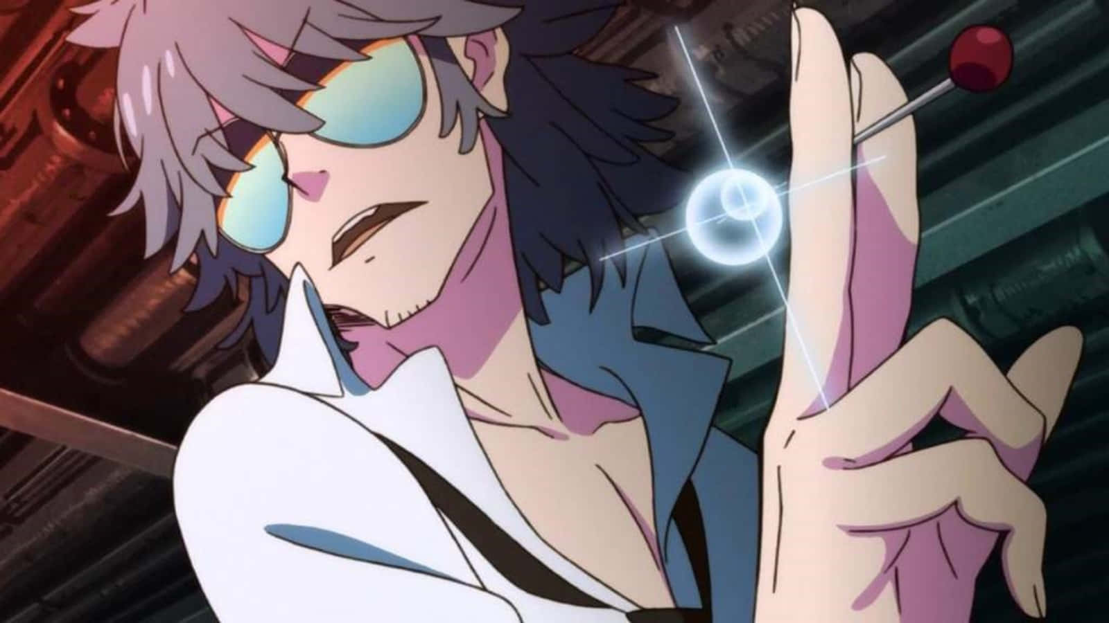 Aikuro Mikisugi, purple hair, sunglasses, HD Desktop Wallpaper