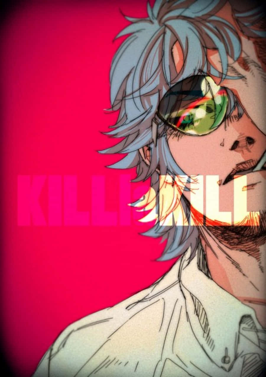 Aikuro Mikisugi, silver hair, reflective sunglasses, SD Phone Wallpaper