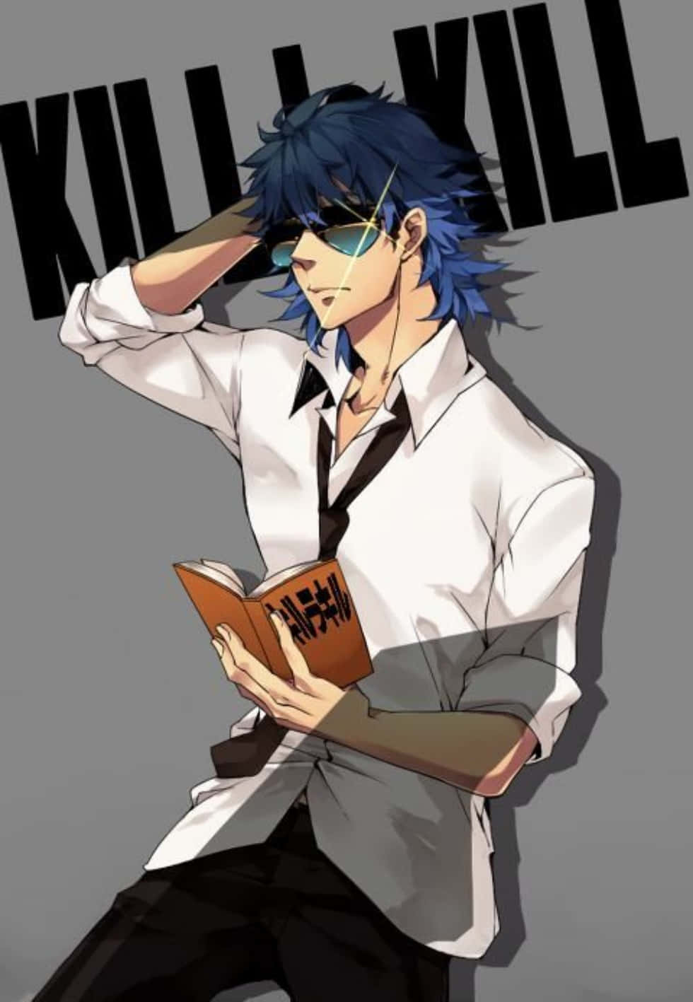 Aikuro Mikisugi, blue-haired, sunglasses, HD Phone Wallpaper