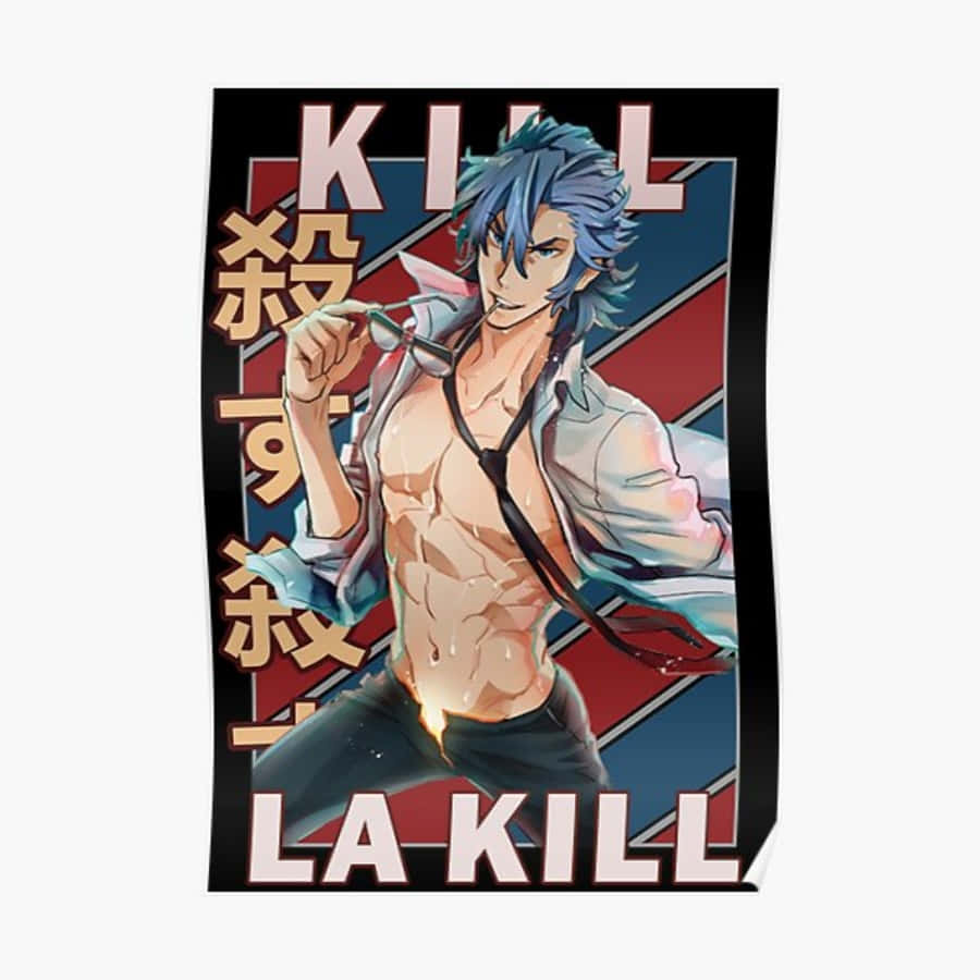 Aikuro Mikisugi, blue-haired, torn shirt, SD Desktop Wallpaper