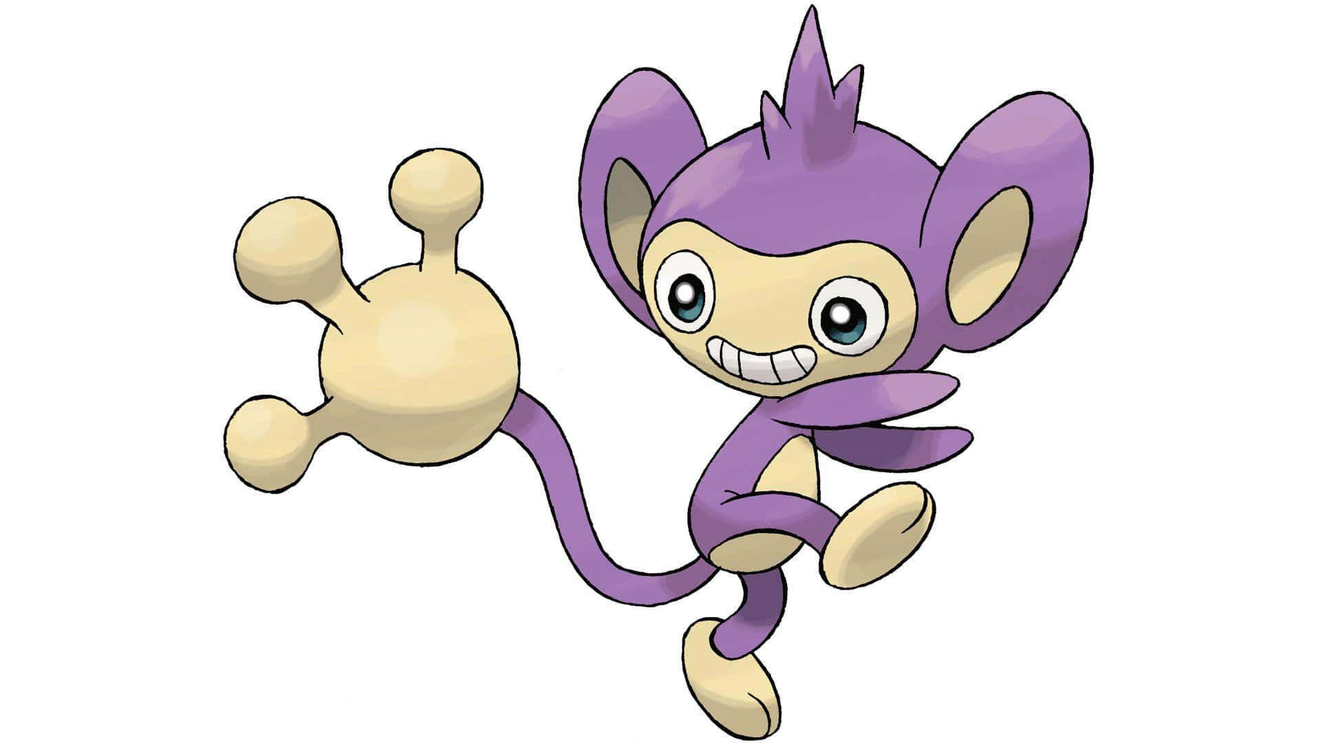 Aipom, purple, cream-colored, Full HD Desktop Wallpaper