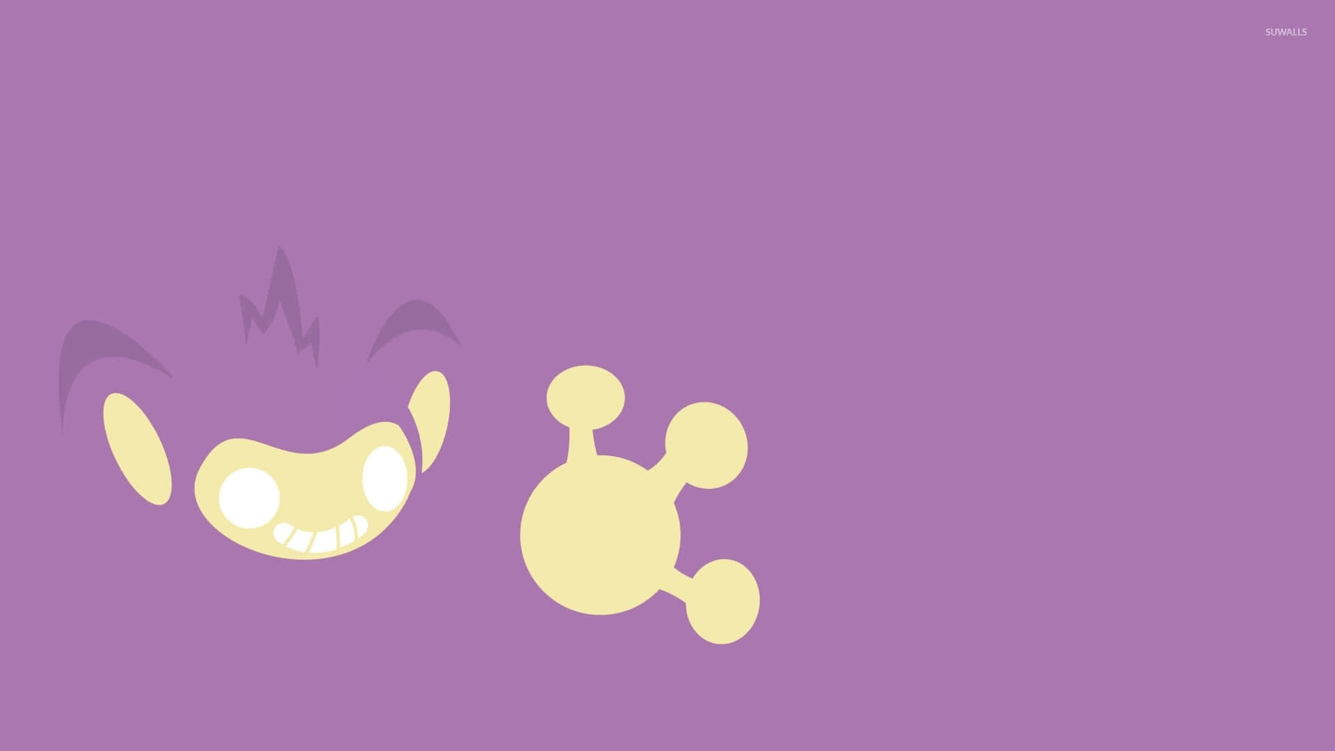 Aipom, long tail, yellow, Full HD Desktop Wallpaper