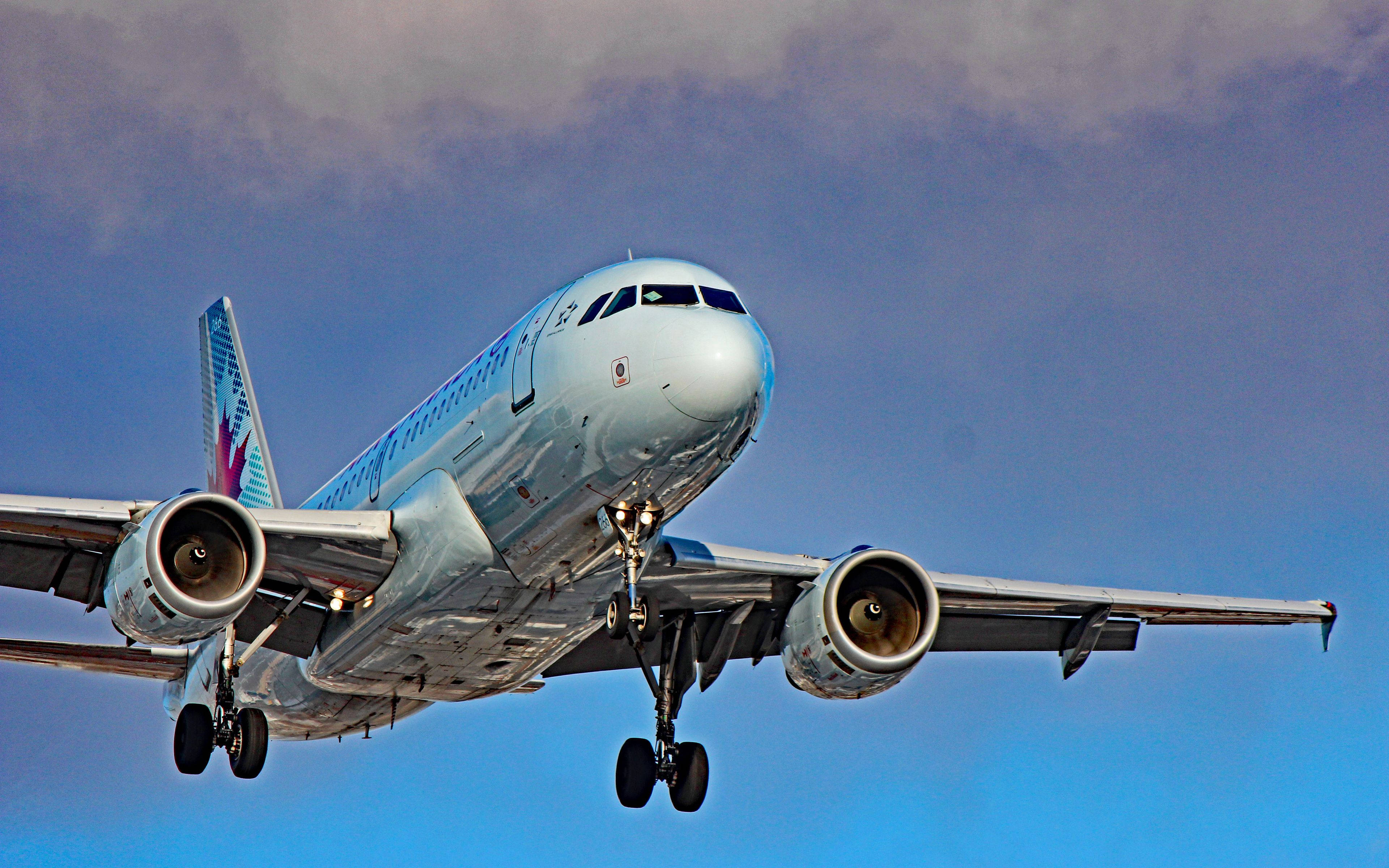 Air Canada, airplane, landing gear, 4K Desktop Wallpaper