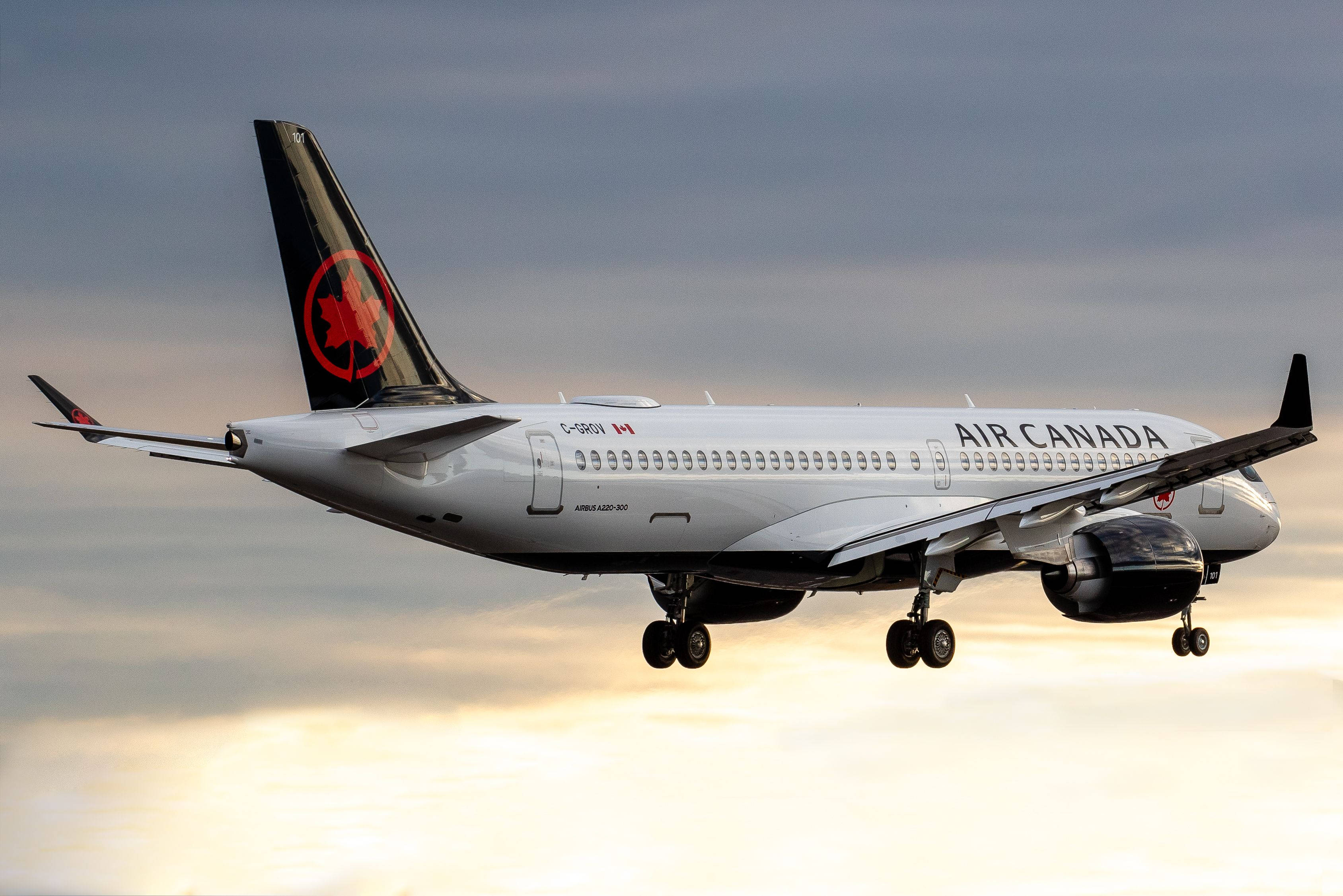 Air Canada, plane, wheels, 2K Desktop Wallpaper
