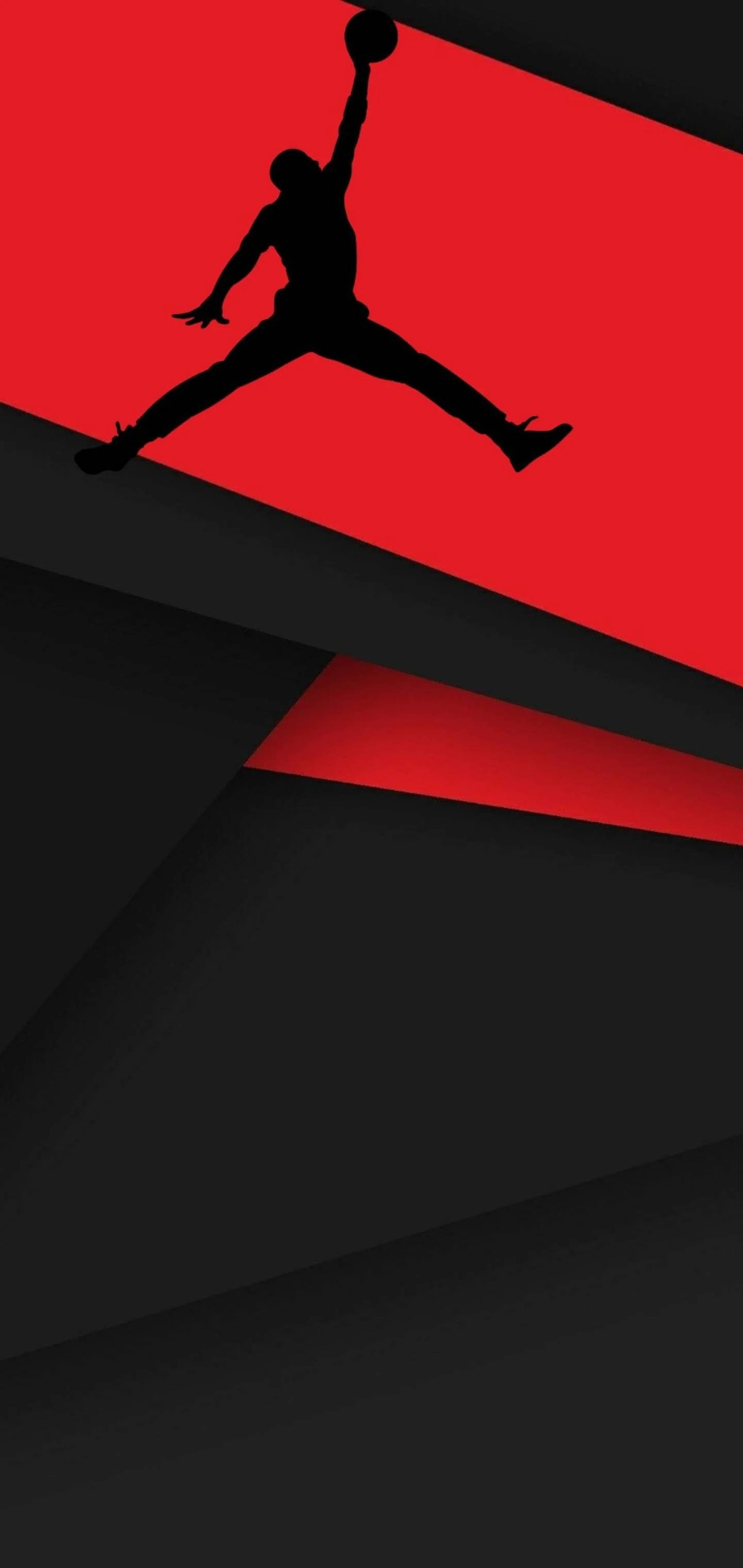 Air Jordan, logo punch hole, 4K, 4K Phone Wallpaper