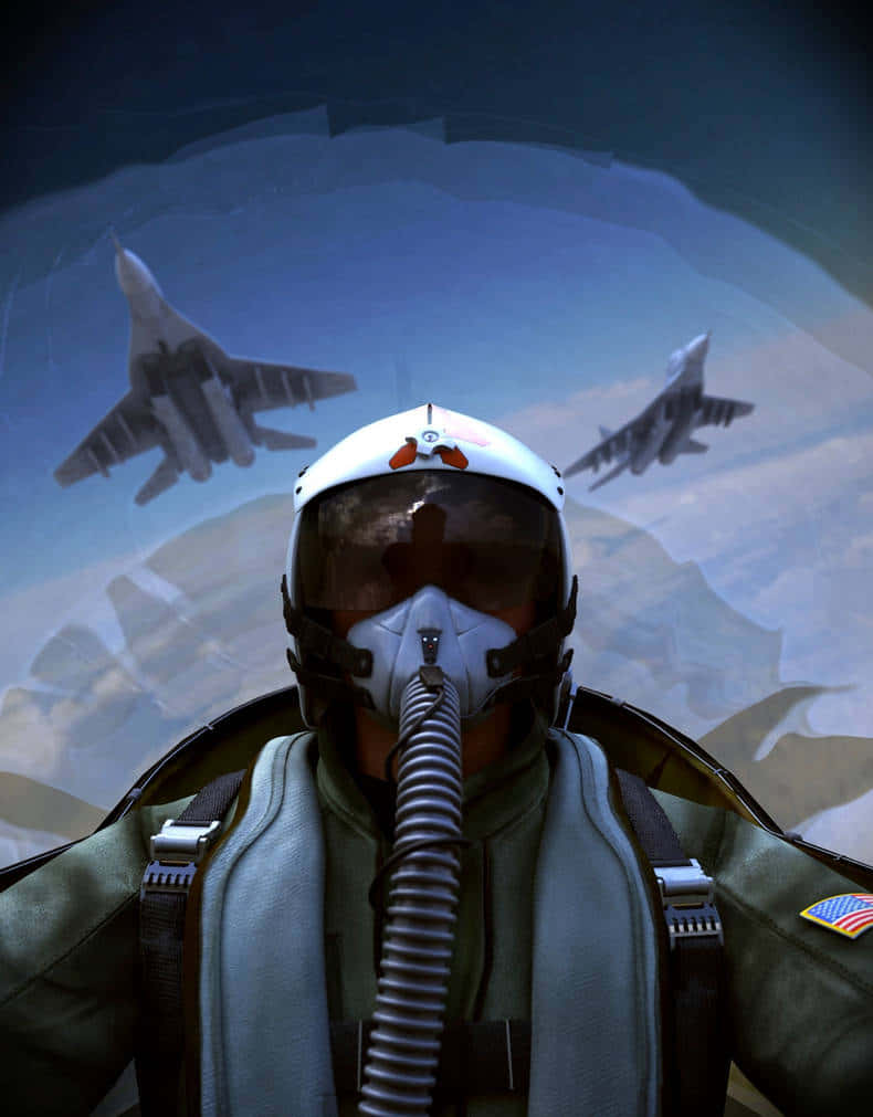 fighter pilot, cockpit helmet, jets, SD Phone Wallpaper
