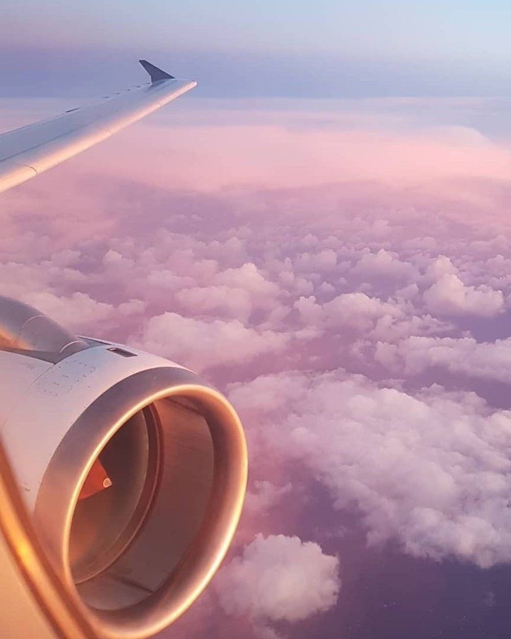 white airplane android, jet engine, fluffy clouds, SD Phone Wallpaper