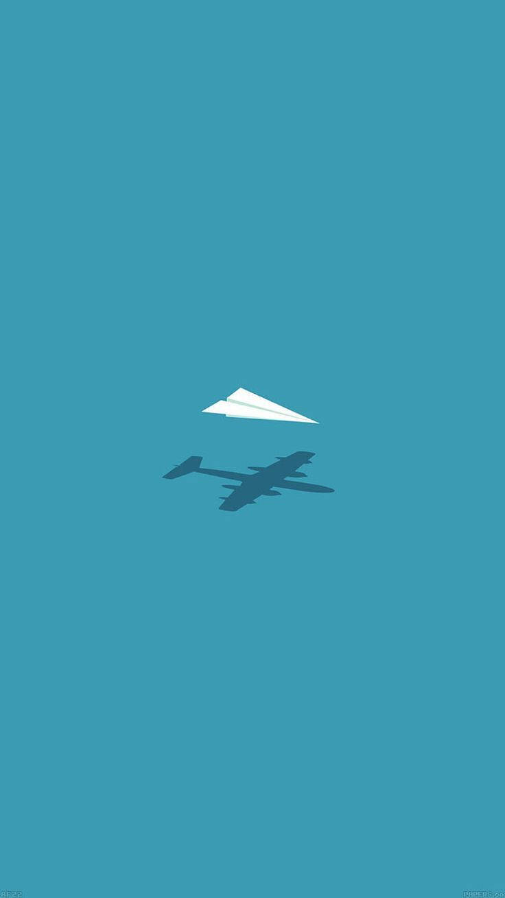 iPhone 11, paper airplane, blue sky, HD Phone Wallpaper