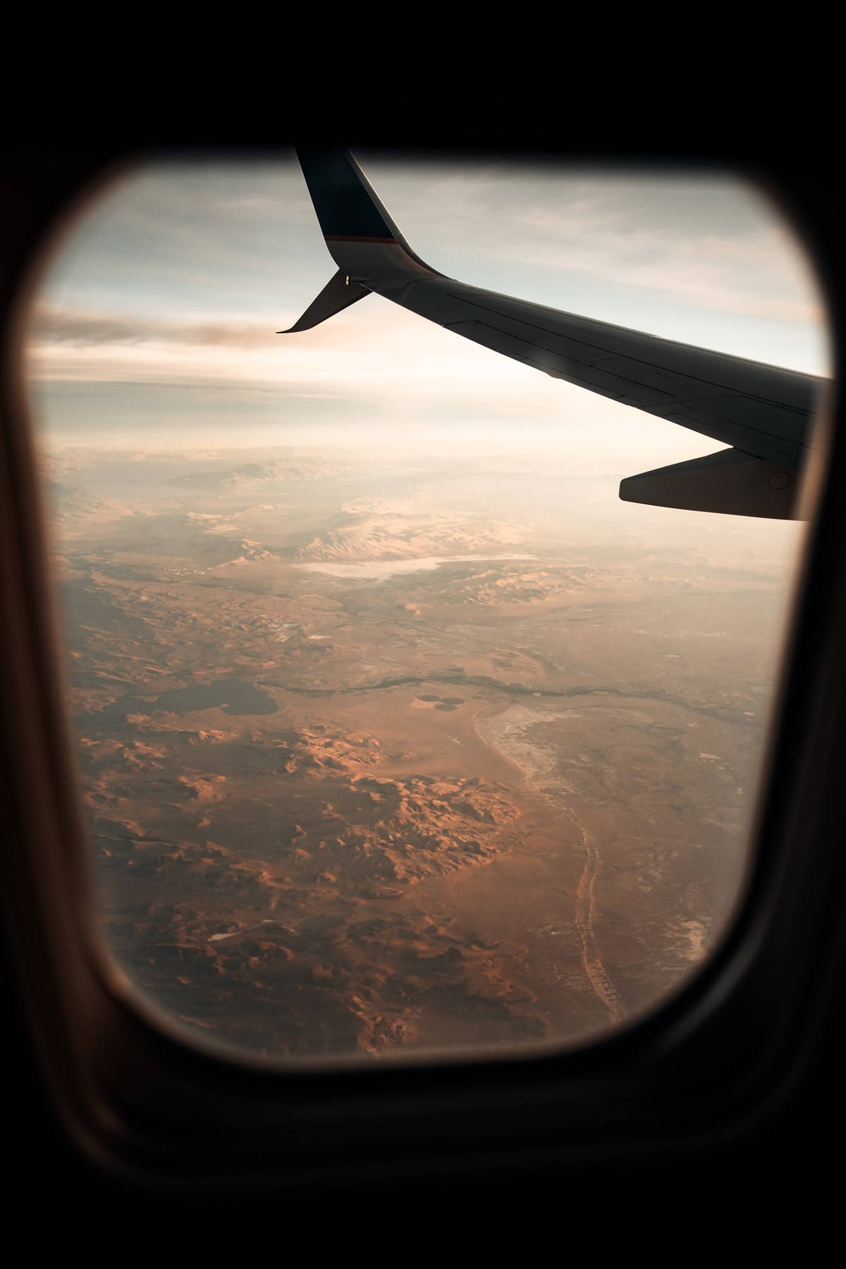 Airplane Window, vintage sunset, golden sunset, HD Phone Wallpaper