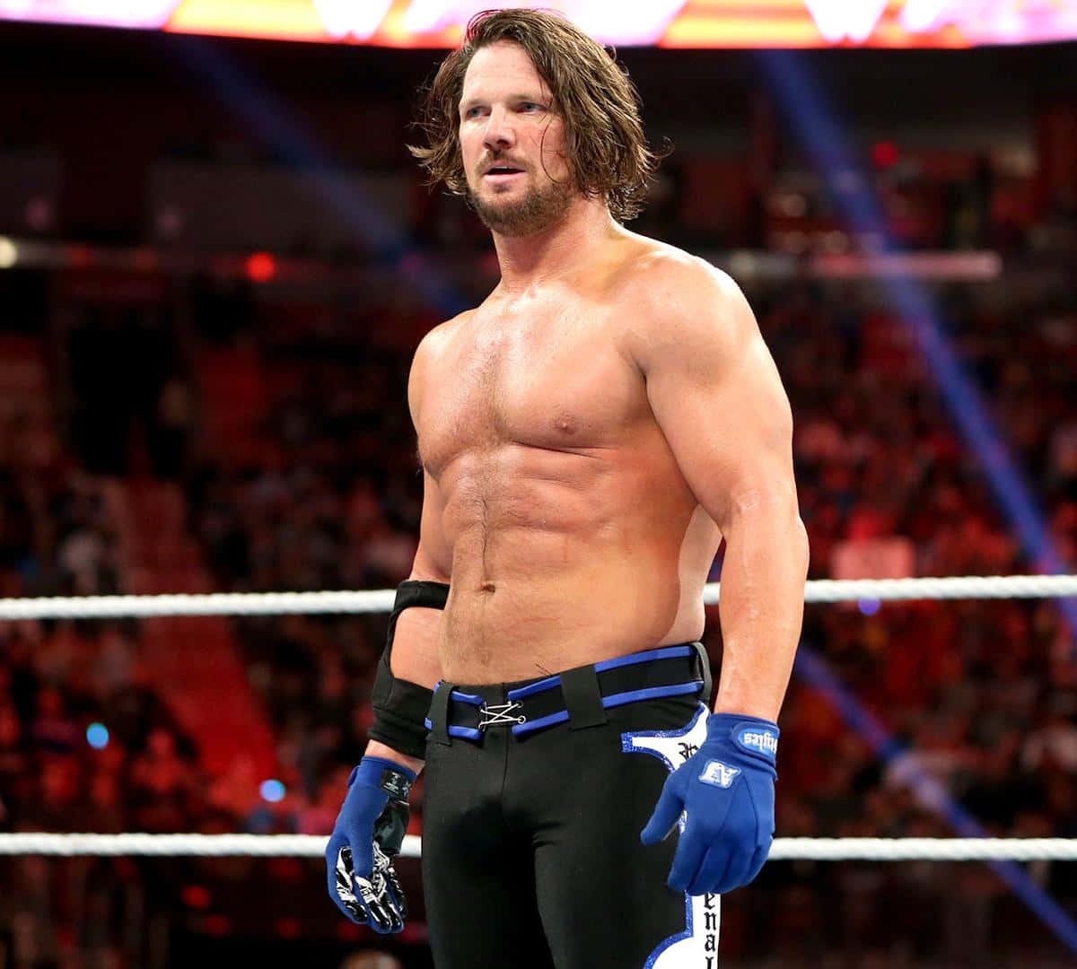 AJ Styles, wrestler, black trunks, SD Desktop Wallpaper