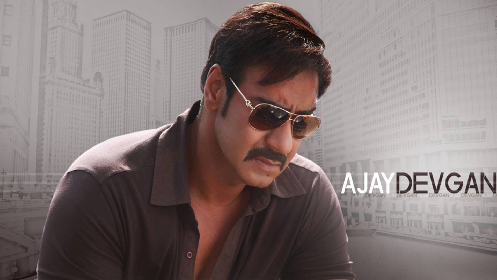 Ajay Devgn, sunglasses, mustache, Full HD Desktop Wallpaper