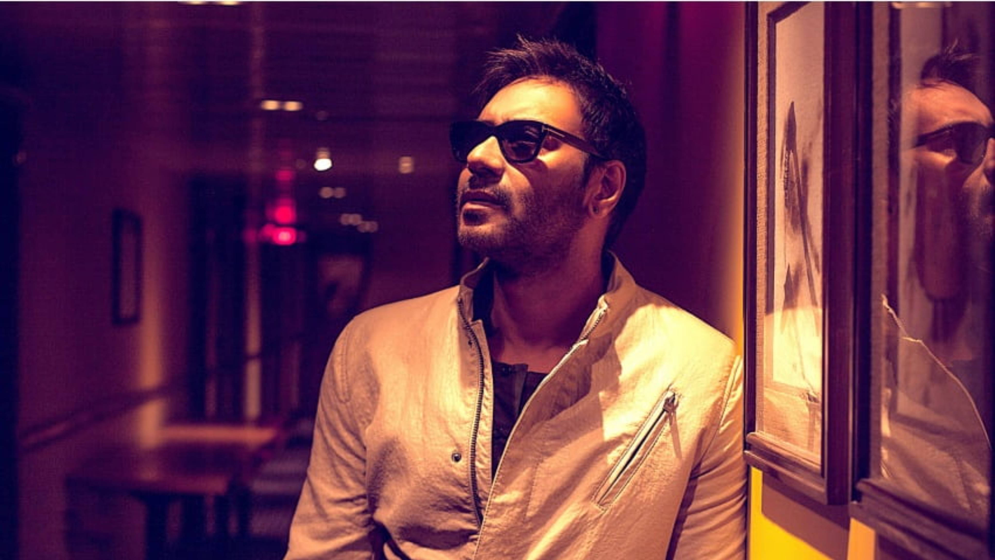 Ajay Devgn, sunglasses, wall, 4K Desktop Wallpaper