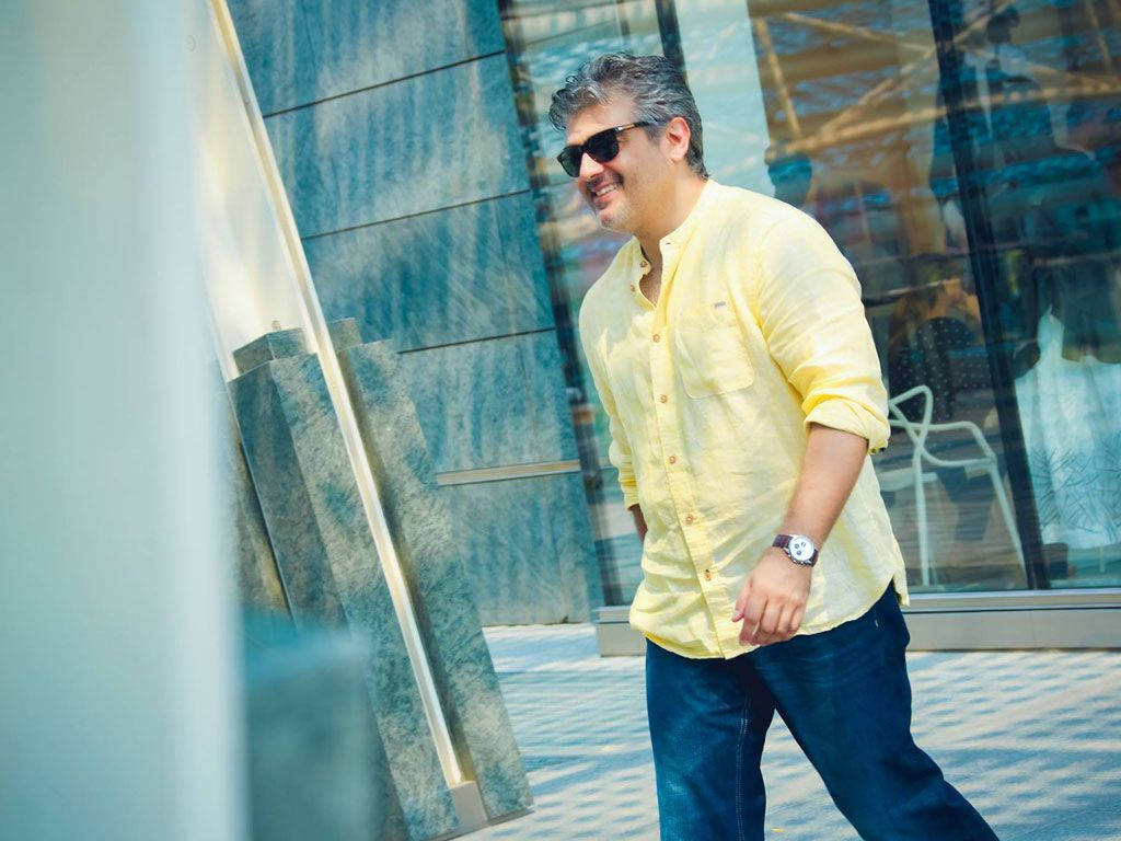 Ajith, yellow shirt, sunglasses, SD Desktop Wallpaper