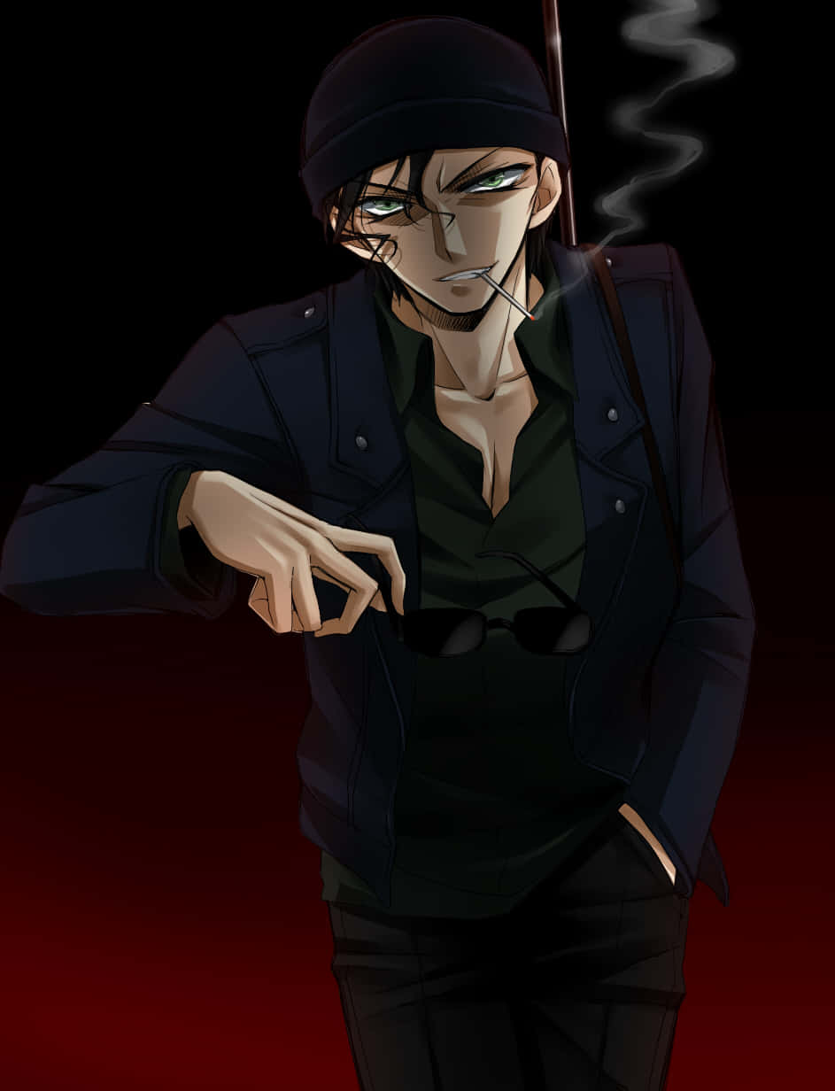 Akai Shuichi, beanie, cigarette, SD Phone Wallpaper