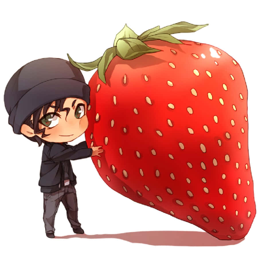Akai Shuichi, chibi anime boy, beanie, SD Desktop Wallpaper