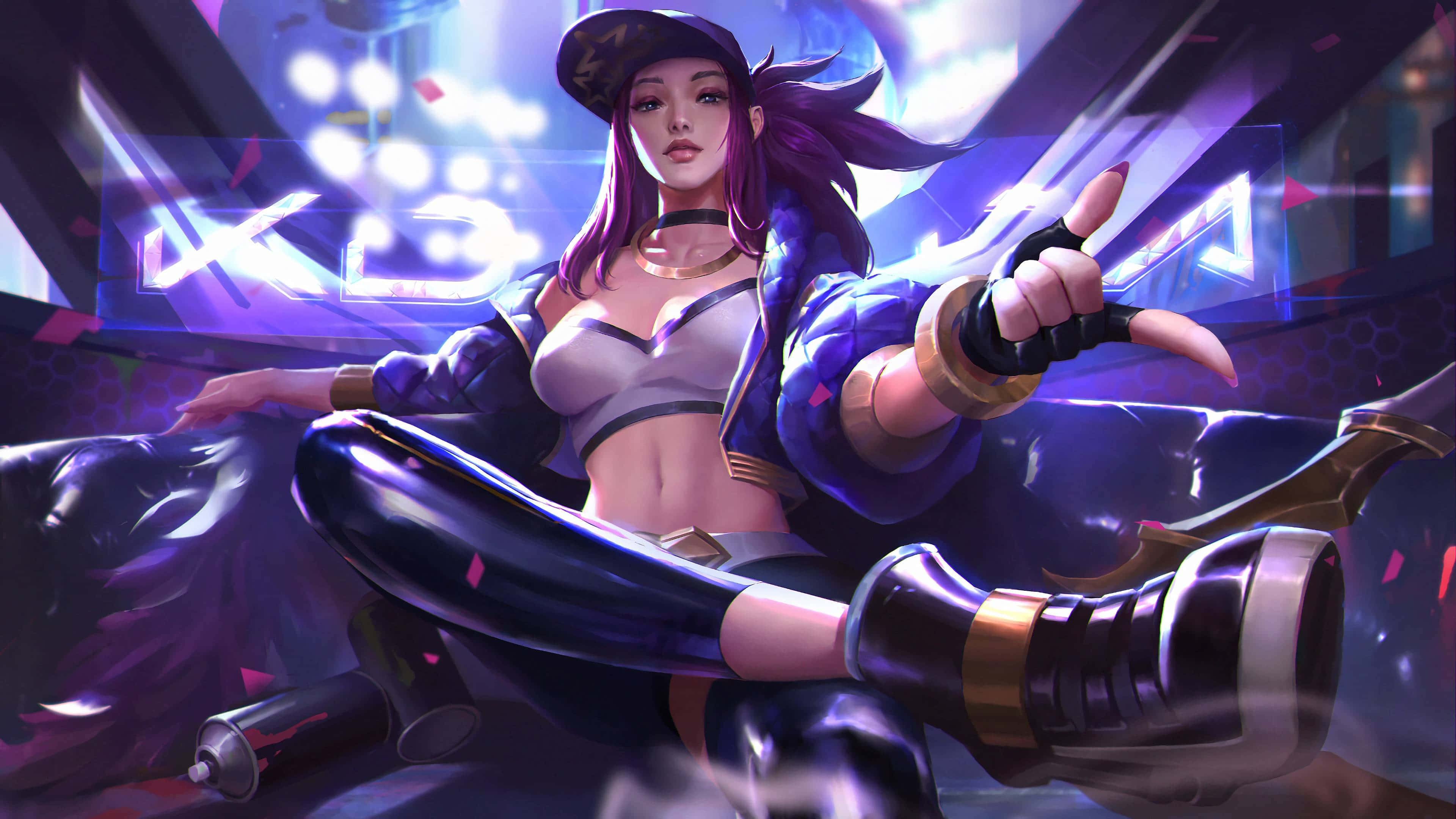 K D A, Akali, popstar pose, 4K Desktop Wallpaper