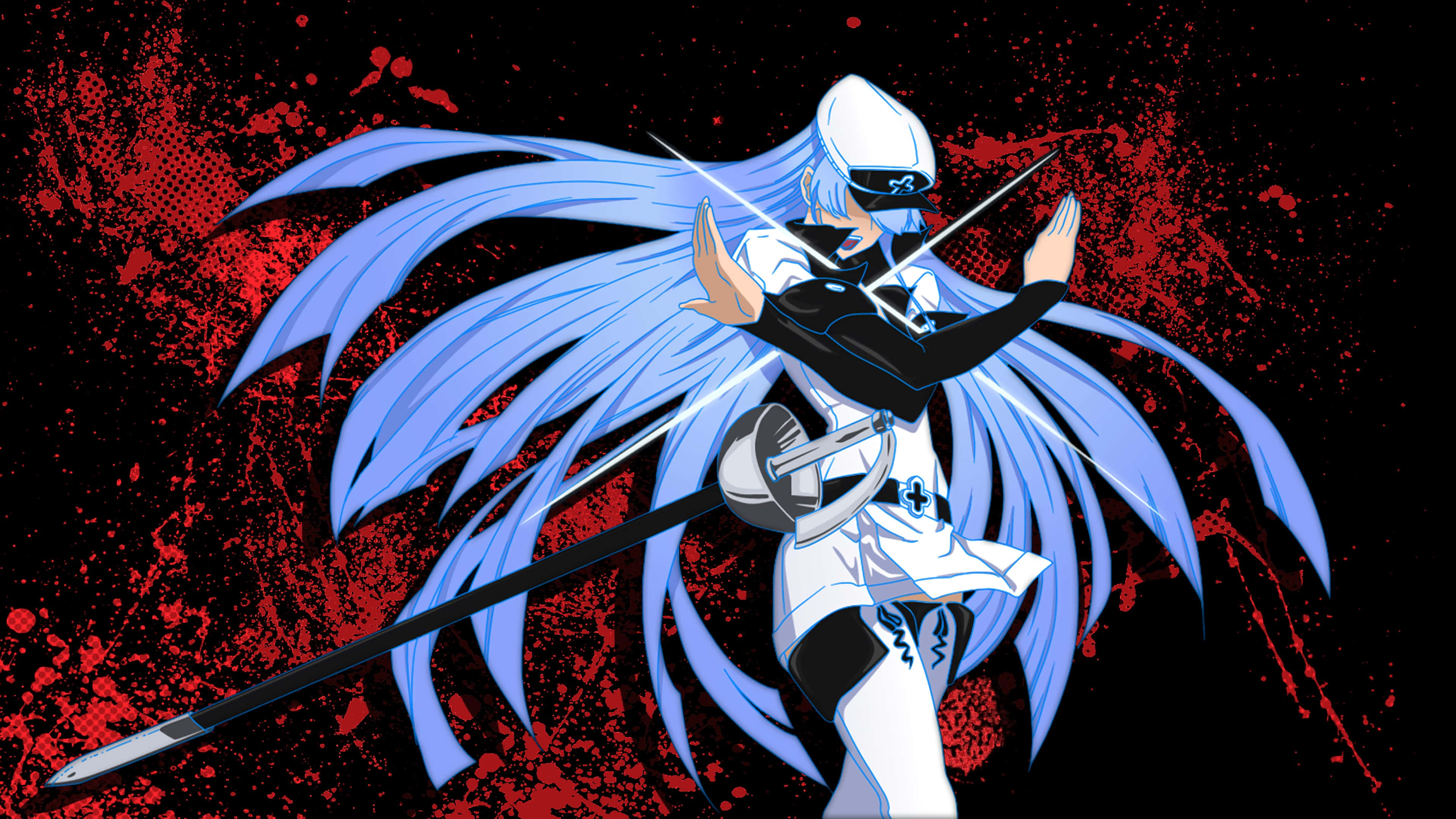 Akame Ga Kill, 4K, blue hair, 4K Desktop Wallpaper