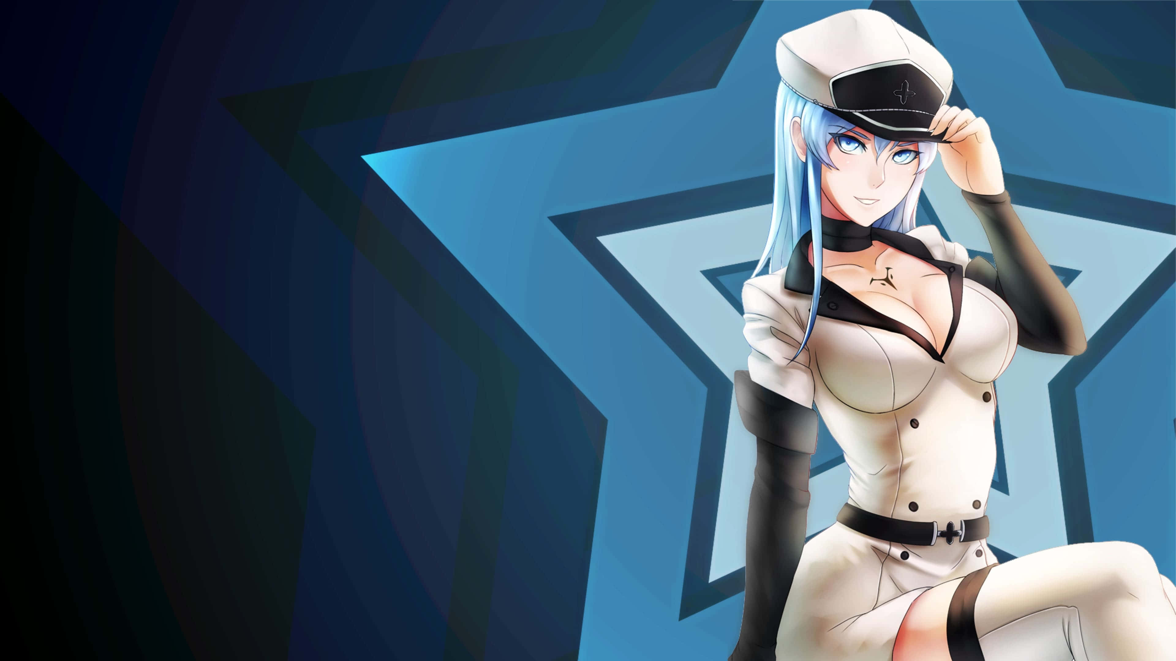 Akame Ga Kill, 4K, blue-haired anime girl, 4K Desktop Wallpaper