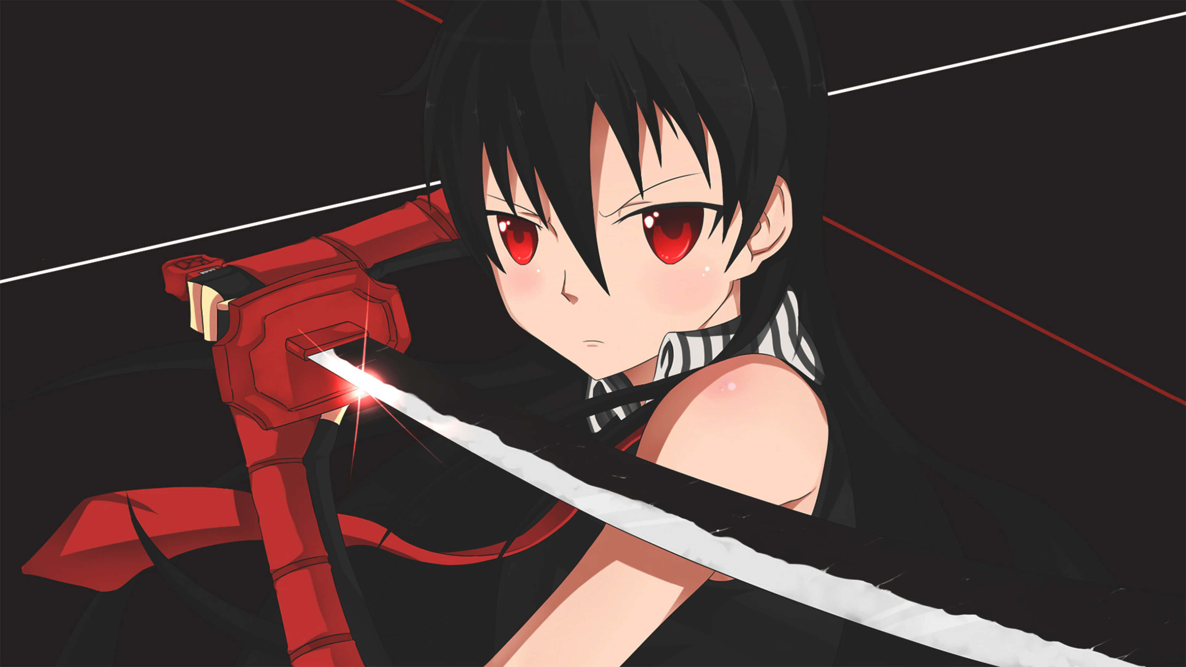 Akame Ga Kill, 4K, red eyes, 4K Desktop Wallpaper