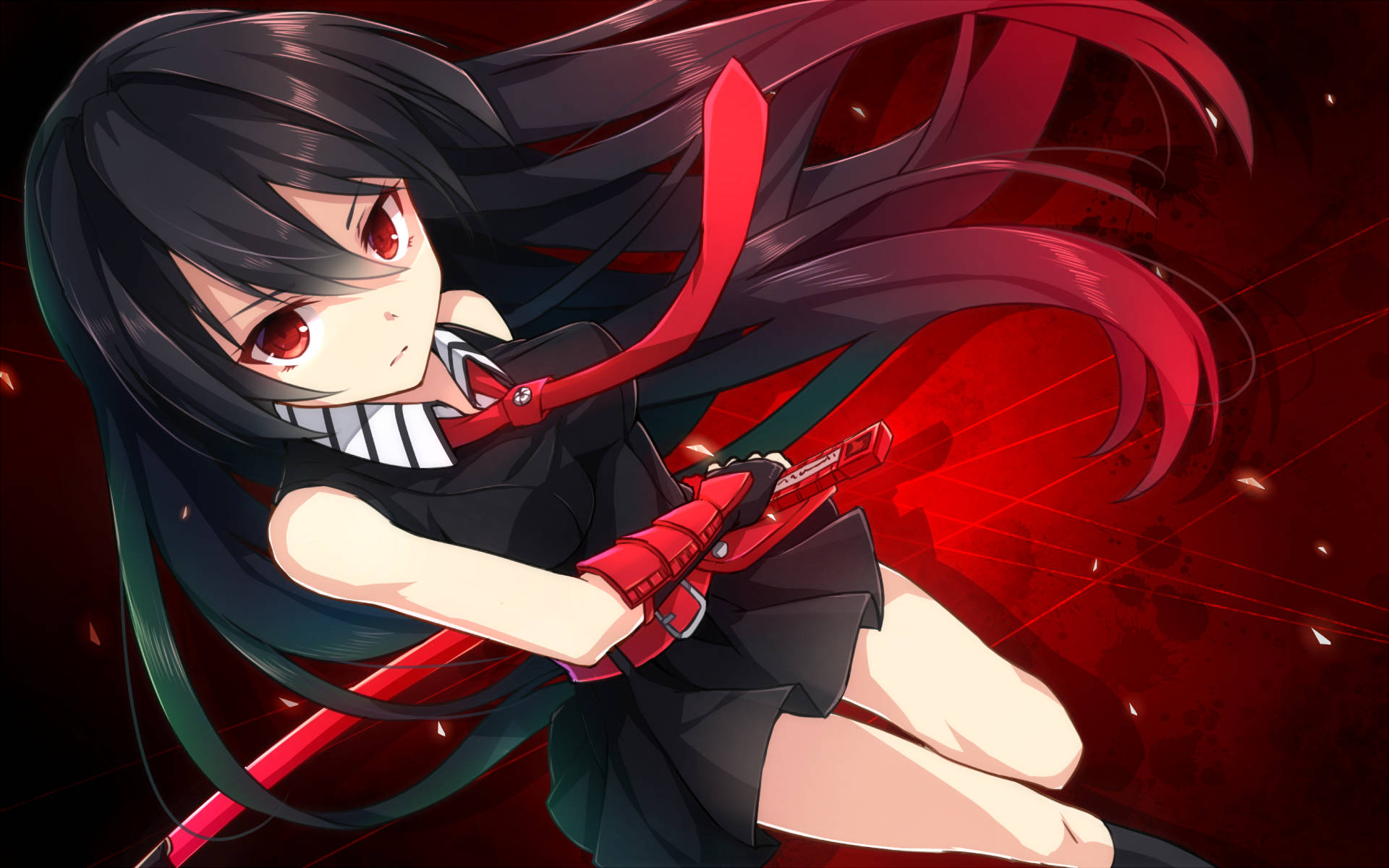 Akame Ga Kill, Akame, red sword, Full HD Desktop Wallpaper