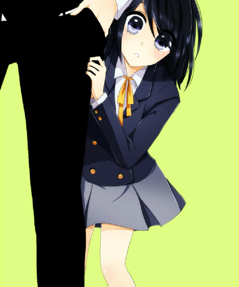 Akane Awakusu, school uniform, dark silhouette, SD Phone Wallpaper