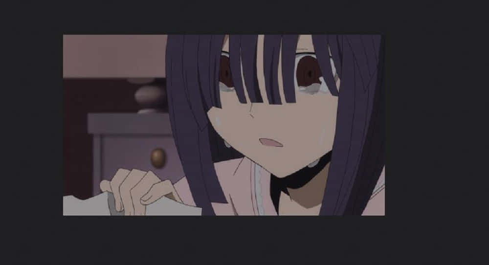 Akane Awakusu, purple hair, tearful eyes, SD Desktop Wallpaper