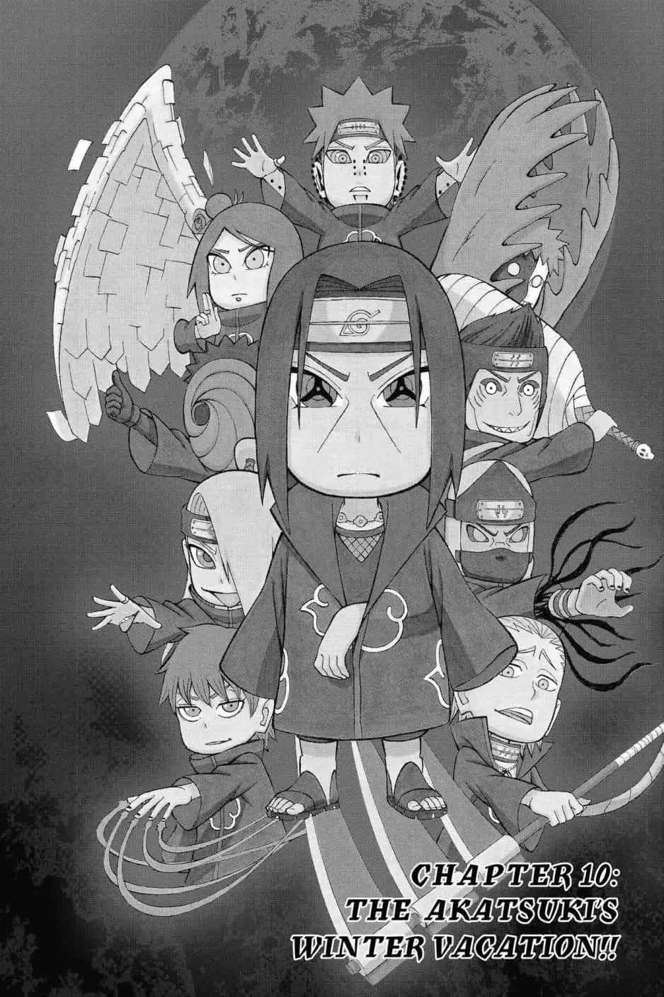 Akatsuki Chibi, chibi anime characters, central figure, HD Phone Wallpaper