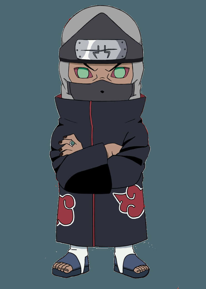 Akatsuki Chibi, chibi anime ninja, dark cloak, SD Phone Wallpaper