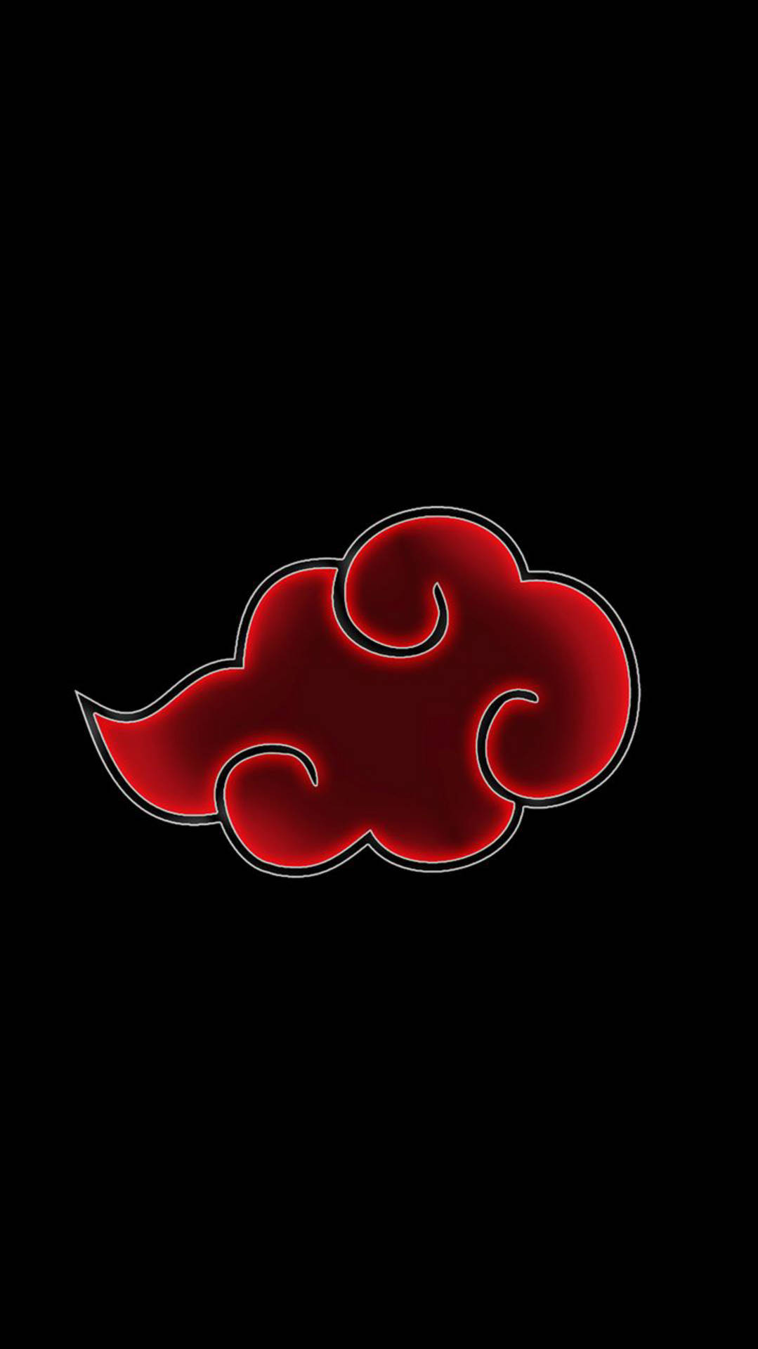 Akatsuki Cloud iPhone, dark red, cloud emblem, Full HD Phone Wallpaper