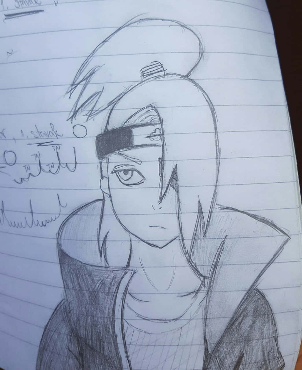 Akatsuki Drawing, pencil sketch, anime character, HD Phone Wallpaper