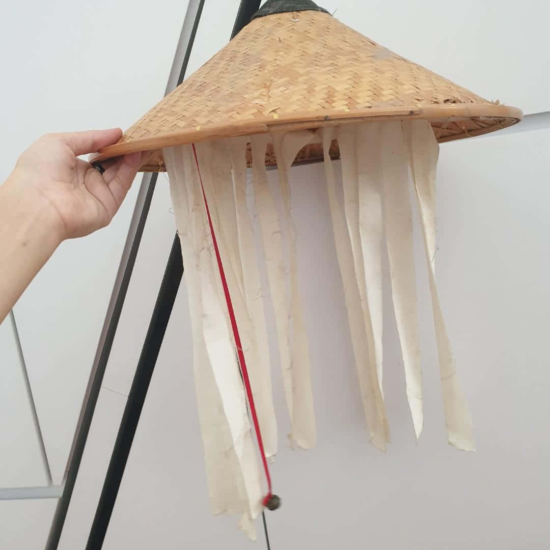 Akatsuki hat, bamboo hat, white fabric tassels, SD Desktop Wallpaper