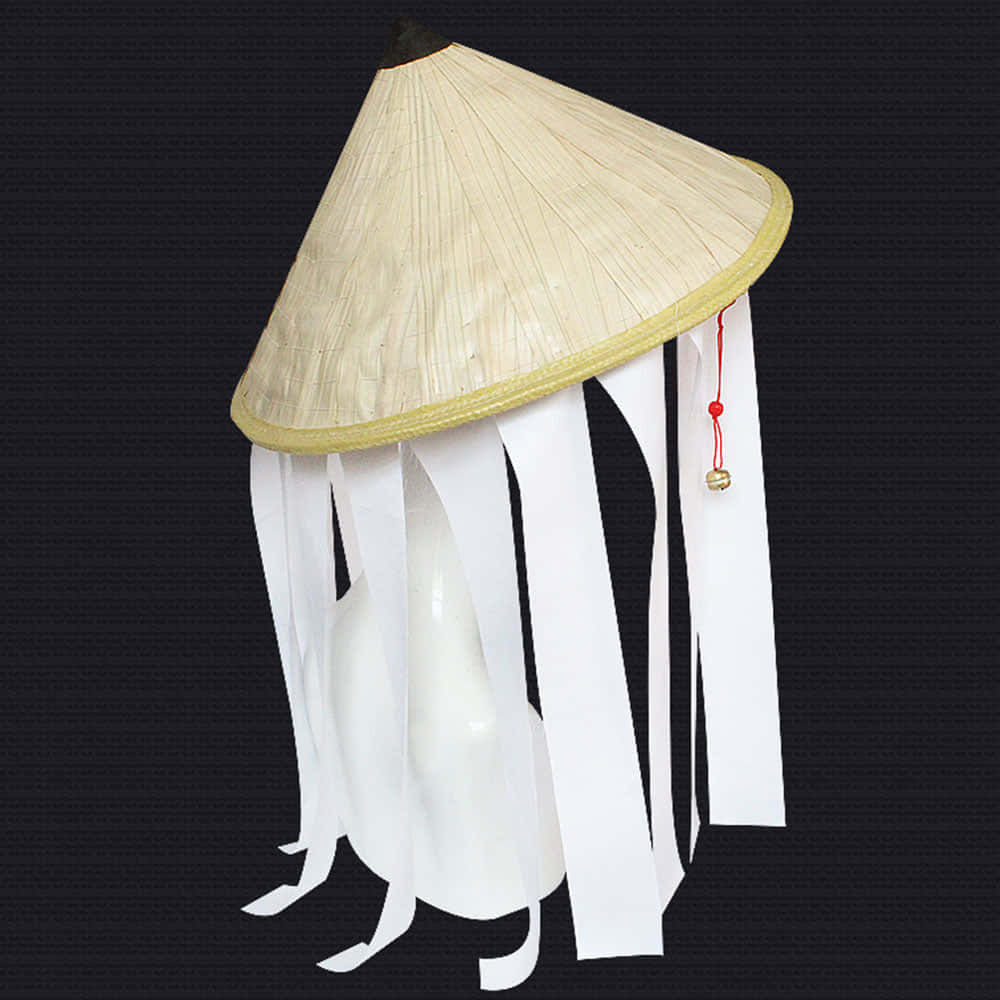 Akatsuki Hat, conical straw hat, white ribbons, SD Desktop Wallpaper