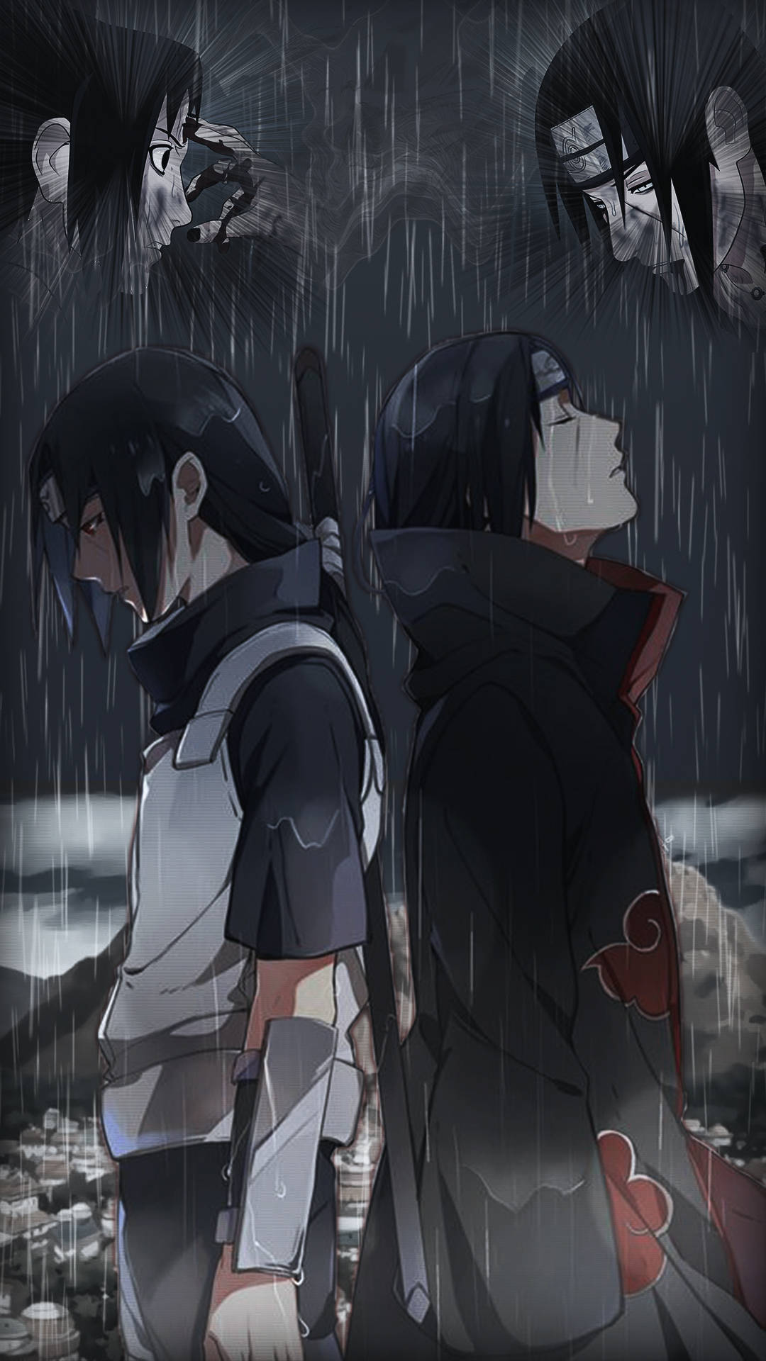 Akatsuki Itachi, past present, anime characters, Full HD Phone Wallpaper