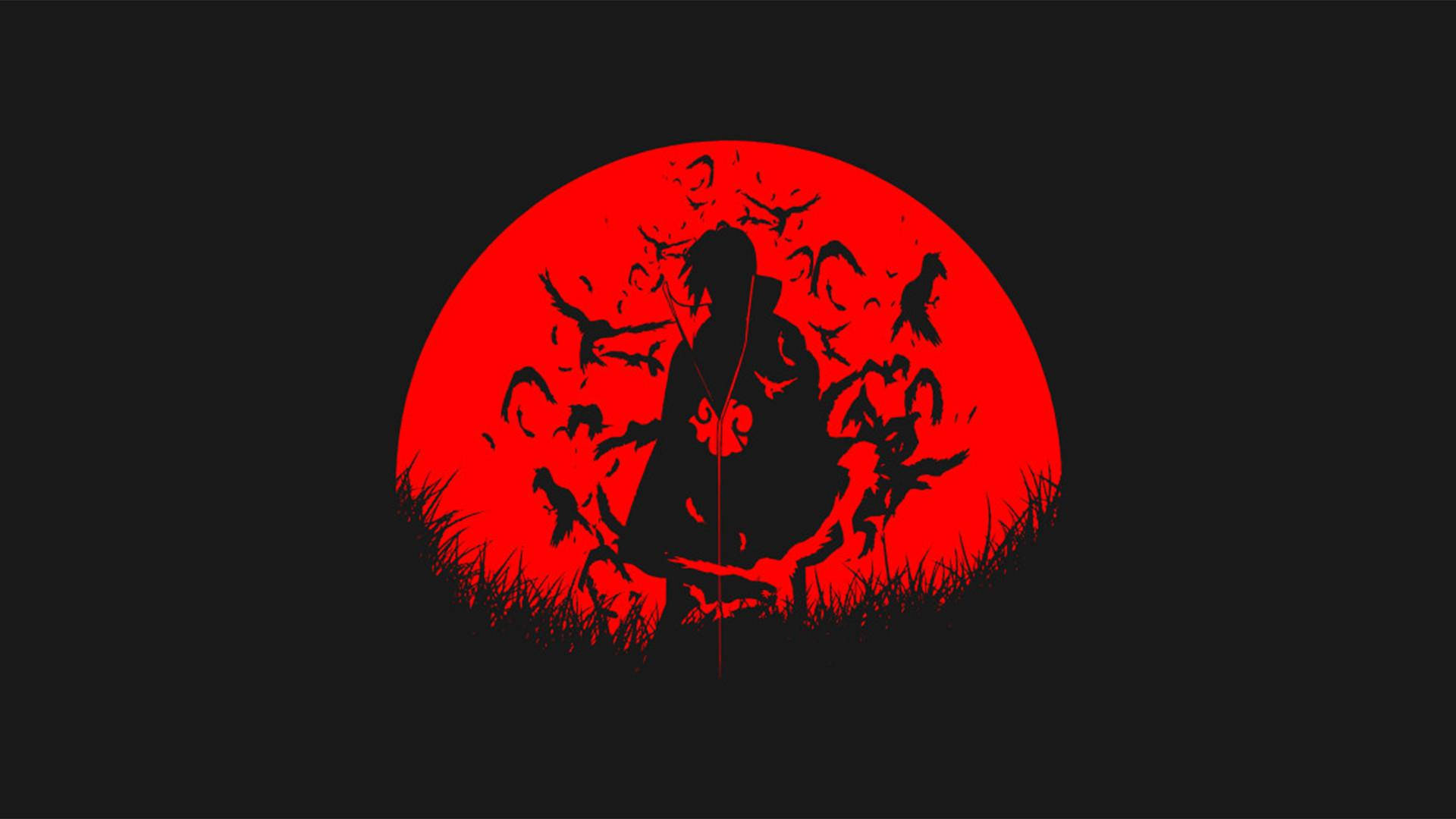 Itachi, Akatsuki, silhouette, Full HD Desktop Wallpaper