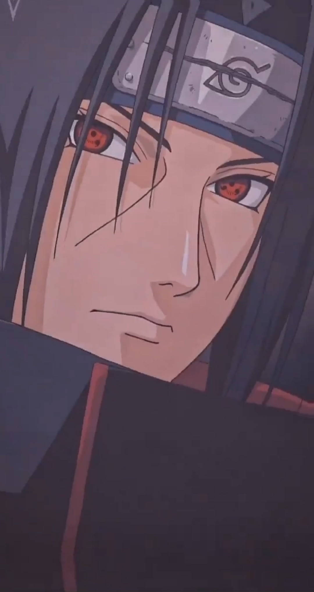 Akatsuki Itachi, spiral symbol, red eyes, Full HD Phone Wallpaper
