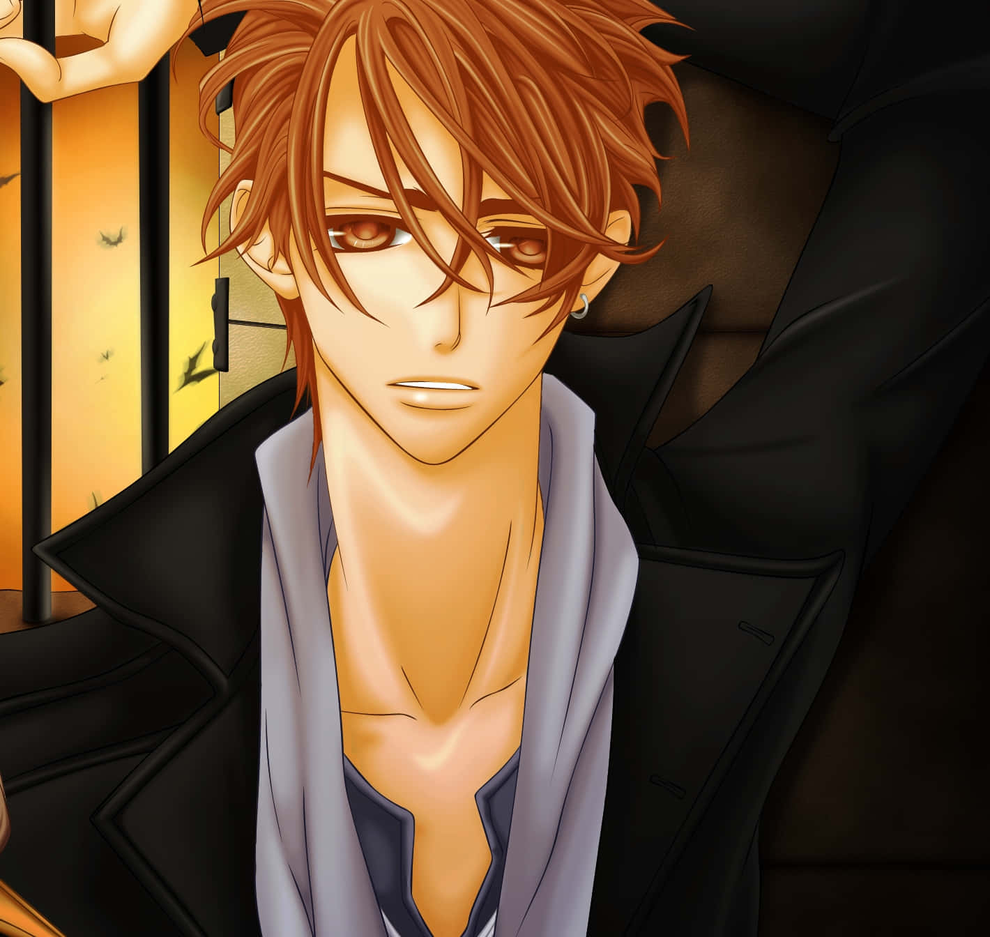 Akatsuki Kain, young man, messy brown hair, HD Desktop Wallpaper