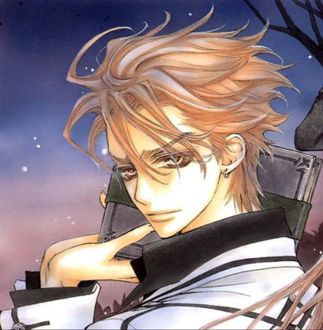 Akatsuki Kain, anime character, spiky blonde hair, SD Phone Wallpaper
