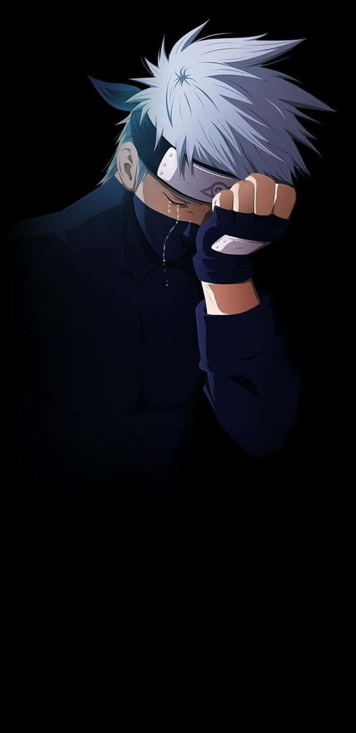 Akatsuki Kakashi, spiky silver hair, headband, HD Phone Wallpaper
