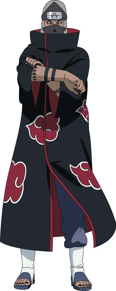 Akatsuki Mask, black cloak, red clouds, SD Phone Wallpaper