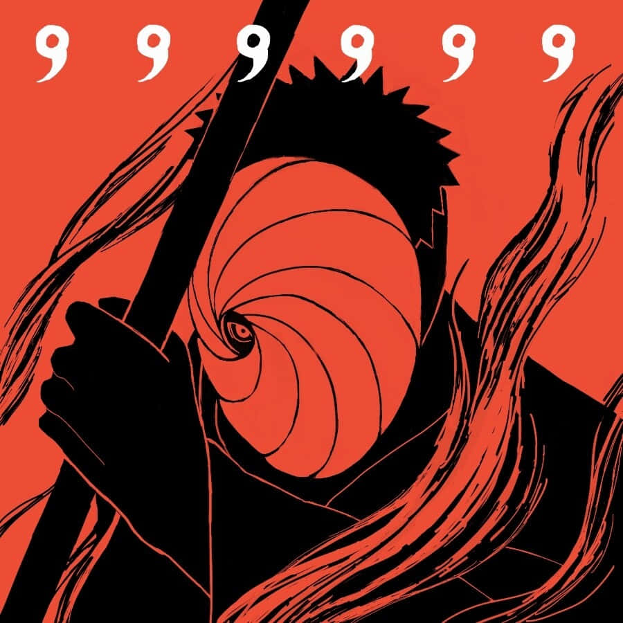 Akatsuki Mask, spiky hair, staff, SD Desktop Wallpaper